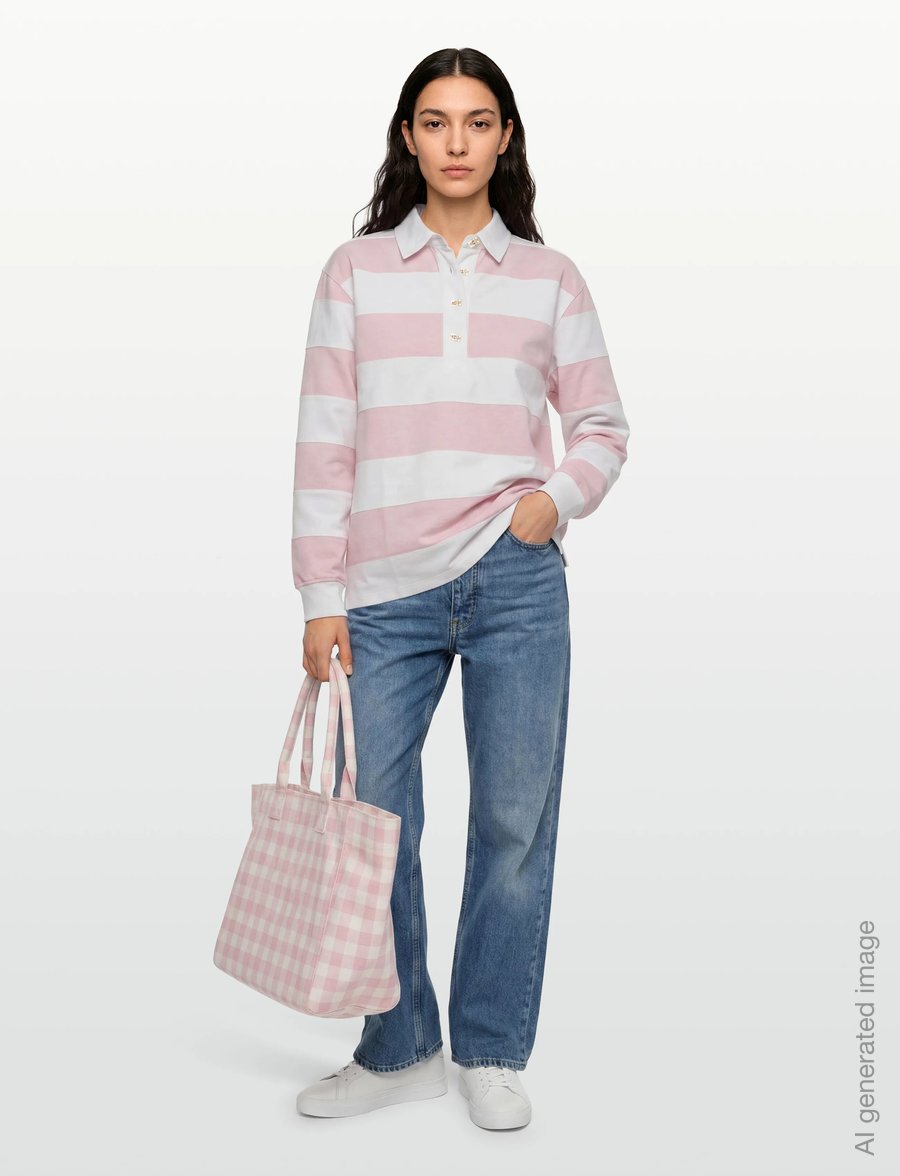 Ganni - Polo Mauve Chalk - pikéer - mauve chalk - 0