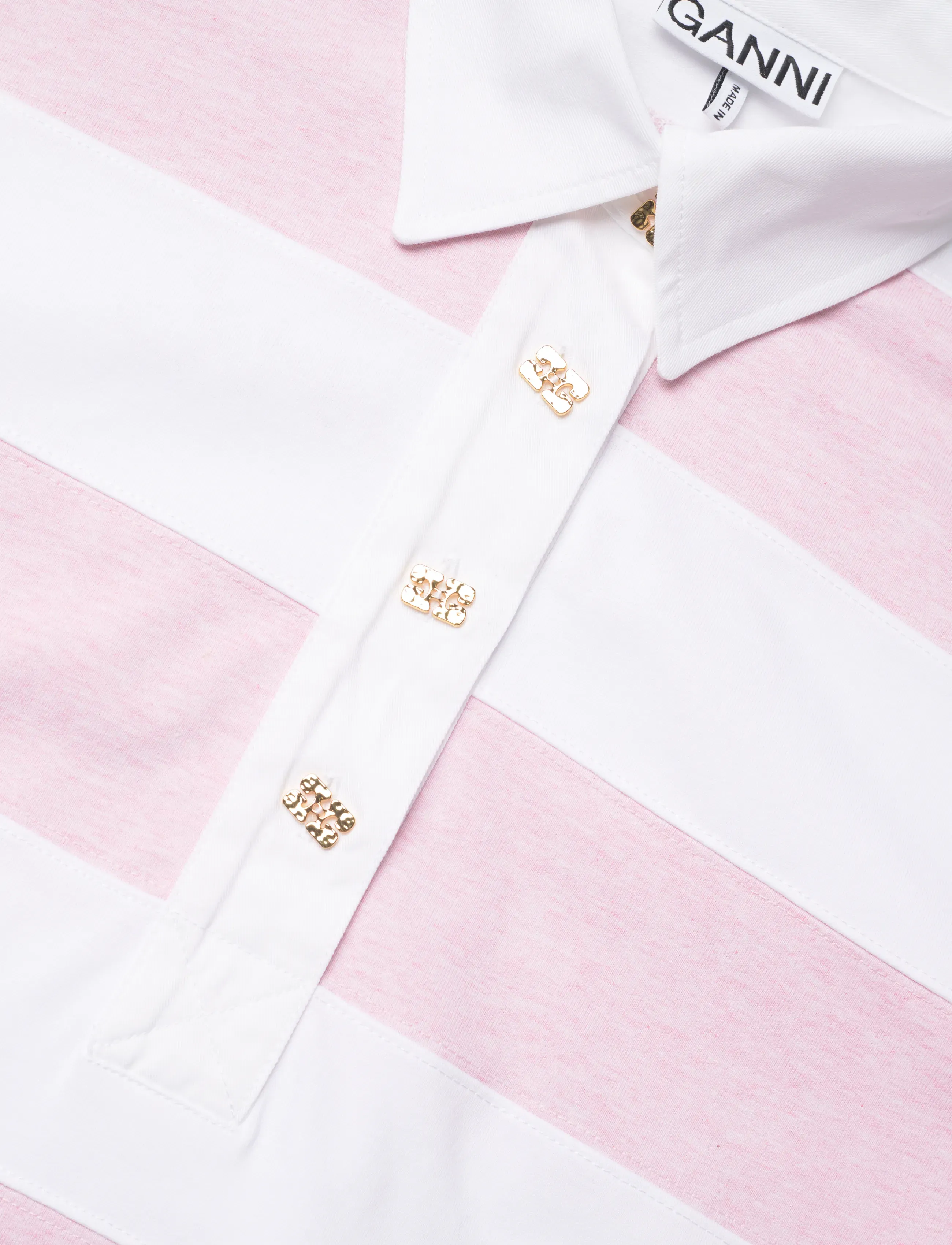 Ganni - Polo Mauve Chalk - polo's - mauve chalk - 2