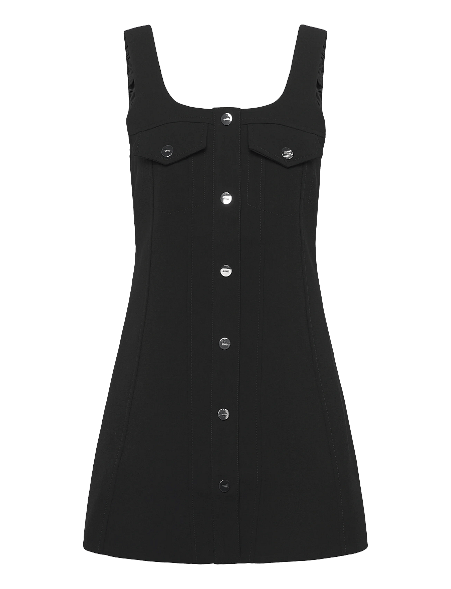 Ganni - Dress Black - sommerkleider - black - 1