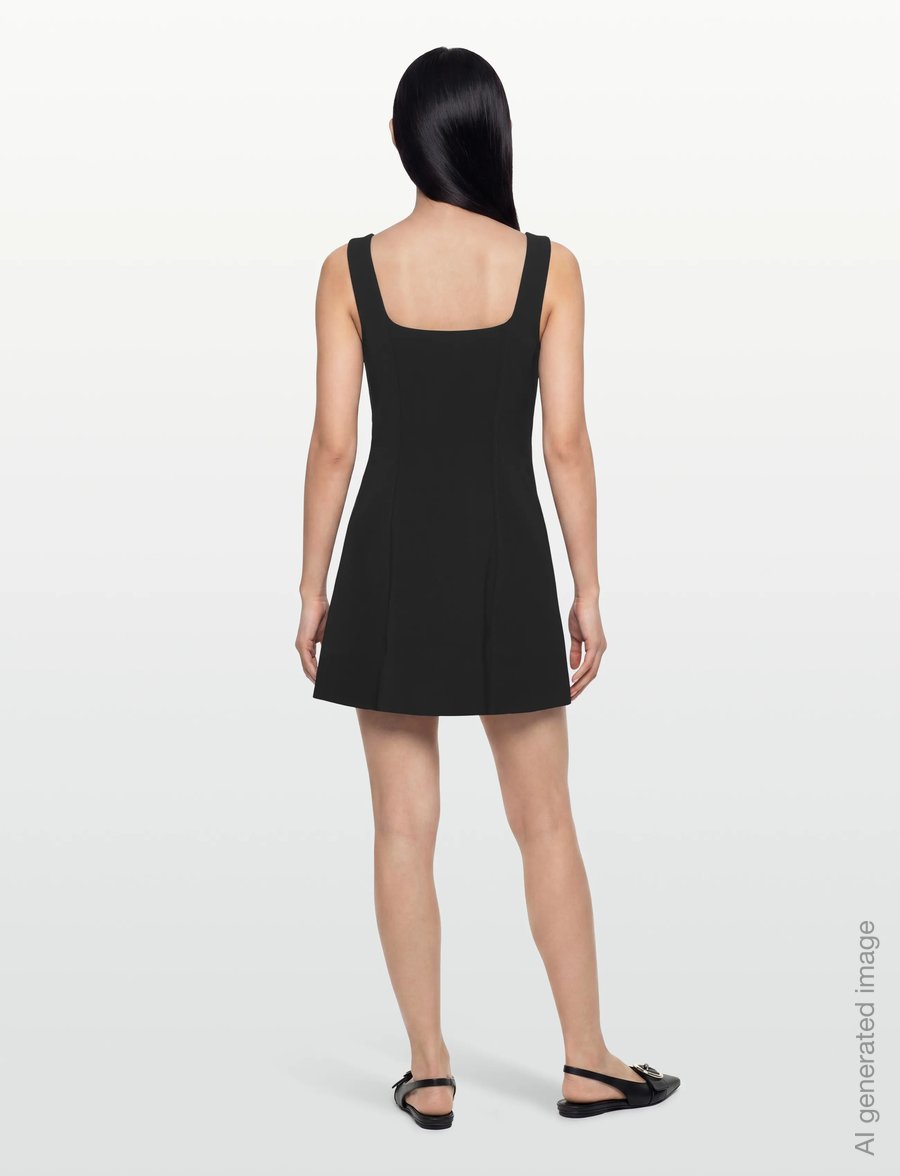 Ganni - Dress Black - sommerkleider - black - 5