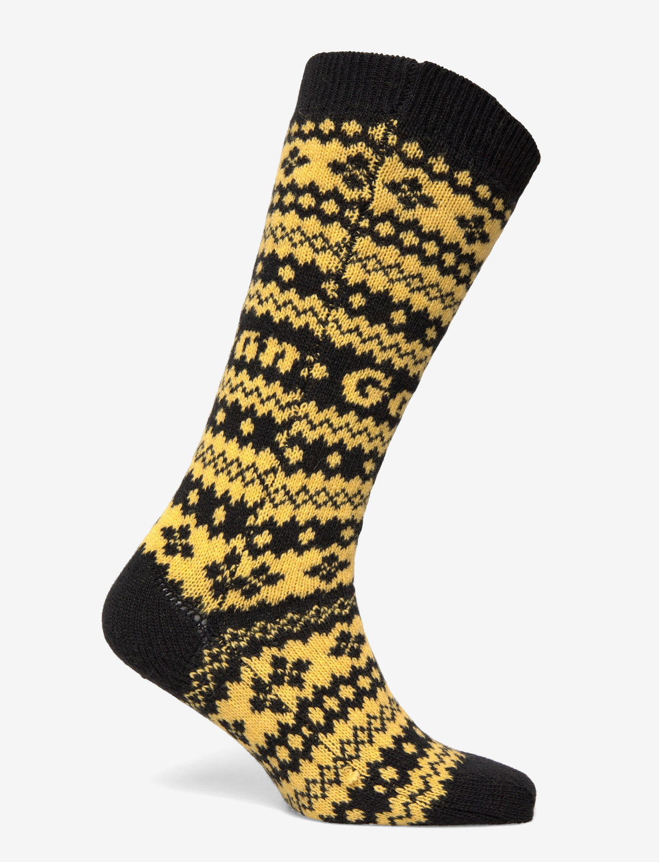 GANNI - Wool Jacquard Socks - chaussettes - black - 1