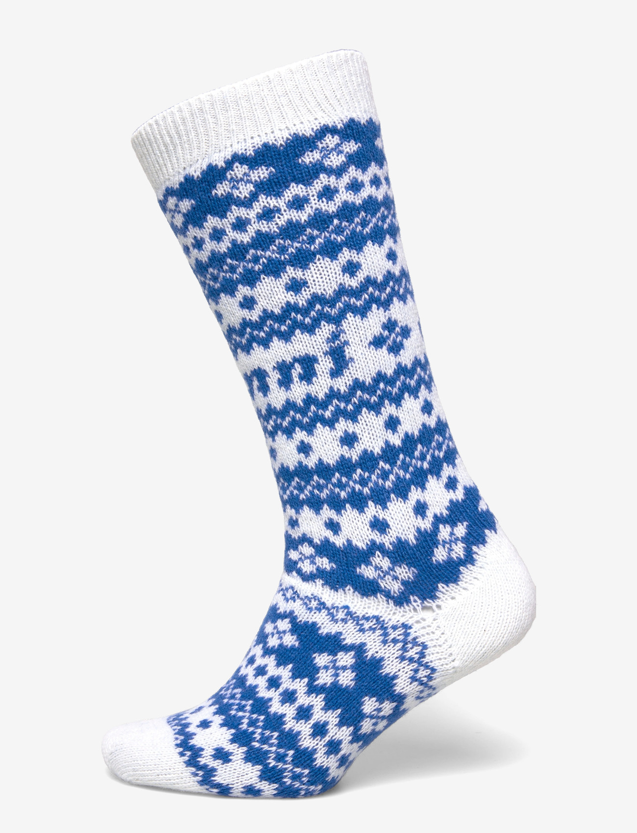 GANNI - Wool Jacquard Socks - almindelige strømper - egret - 0