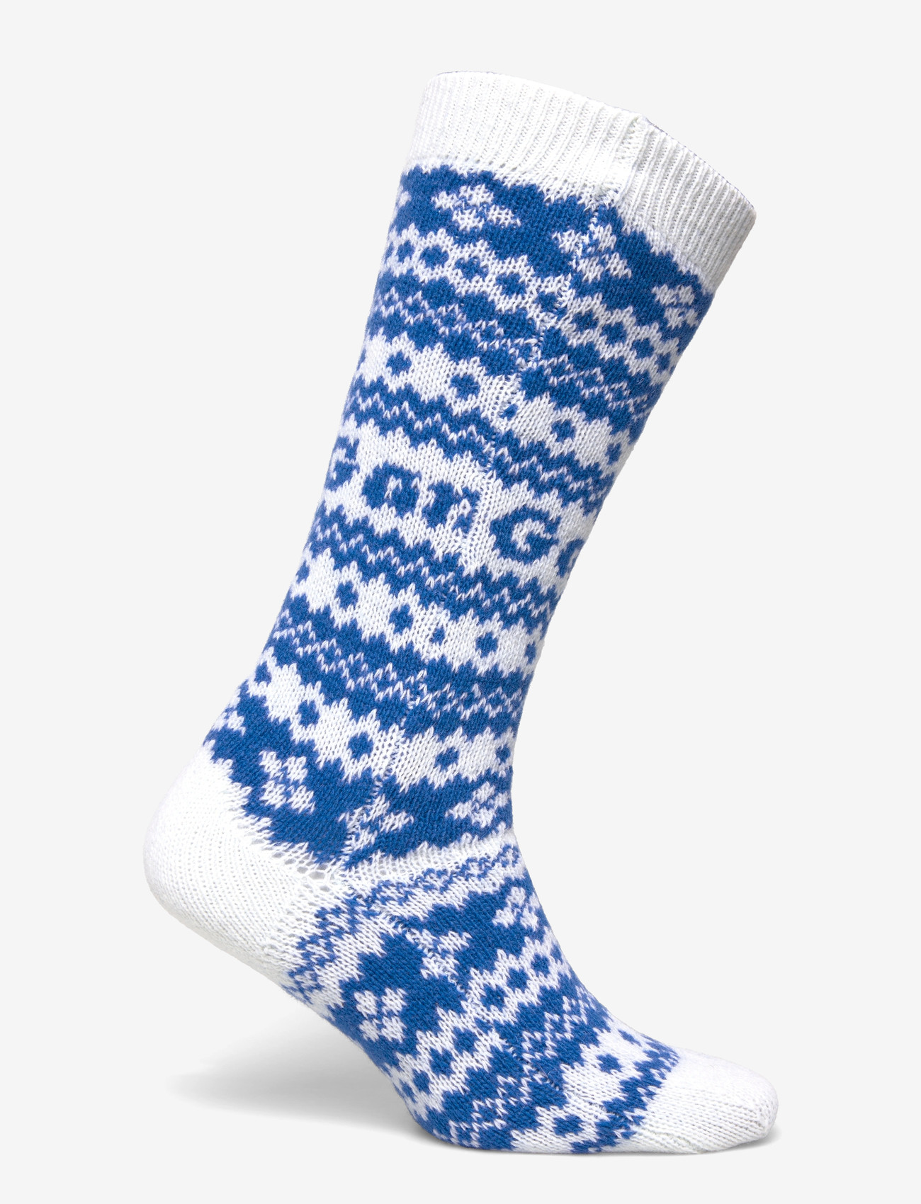 GANNI - Wool Jacquard Socks - almindelige strømper - egret - 1