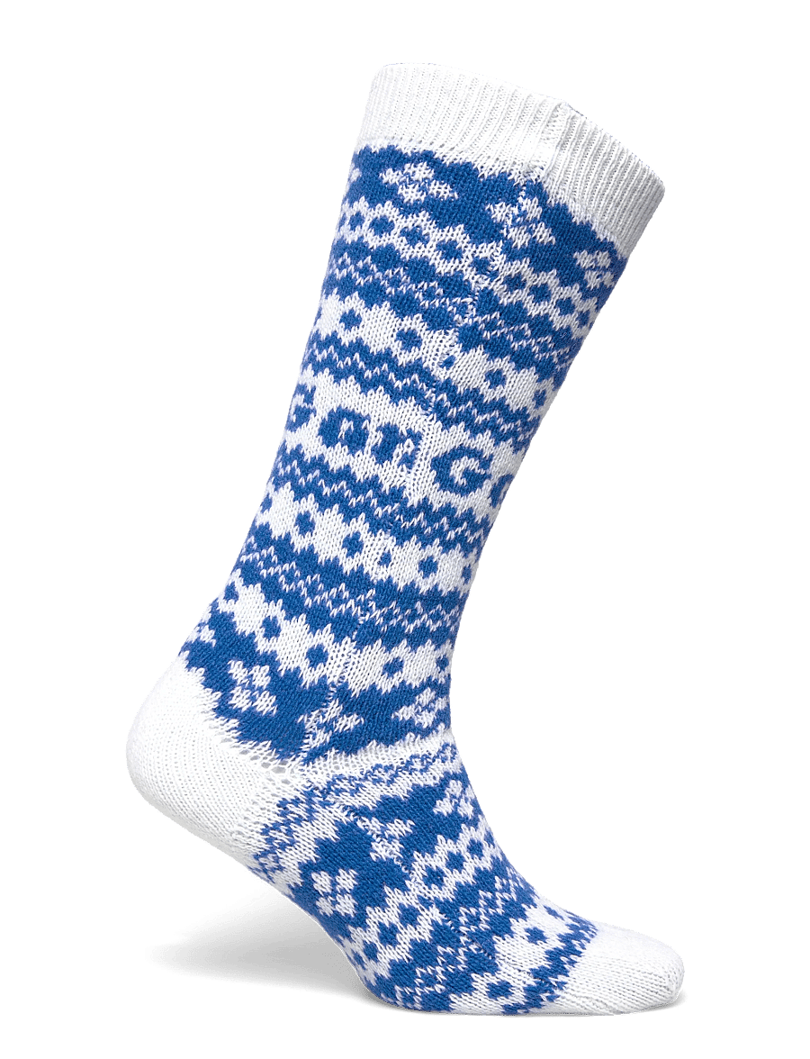 GANNI - Wool Jacquard Socks - klassikalised sokid - egret - 1