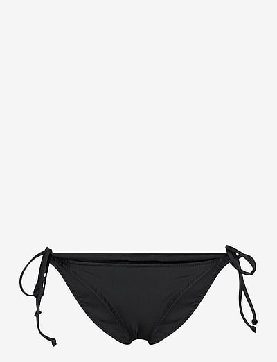 Recycled Core Solid String Bikini Briefs - Side Tie Bikinier
