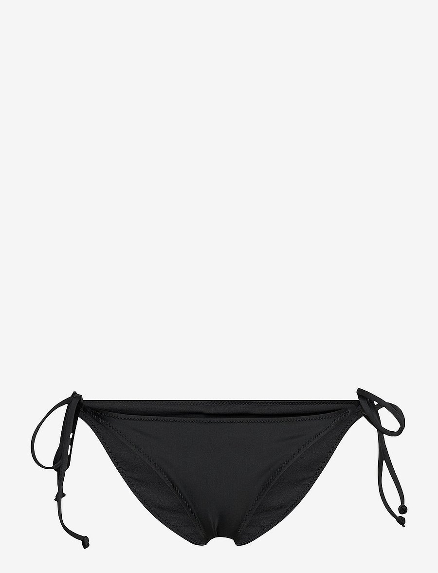 GANNI - Recycled Core Solid String Bikini Briefs - side tie bikinier - black - 0