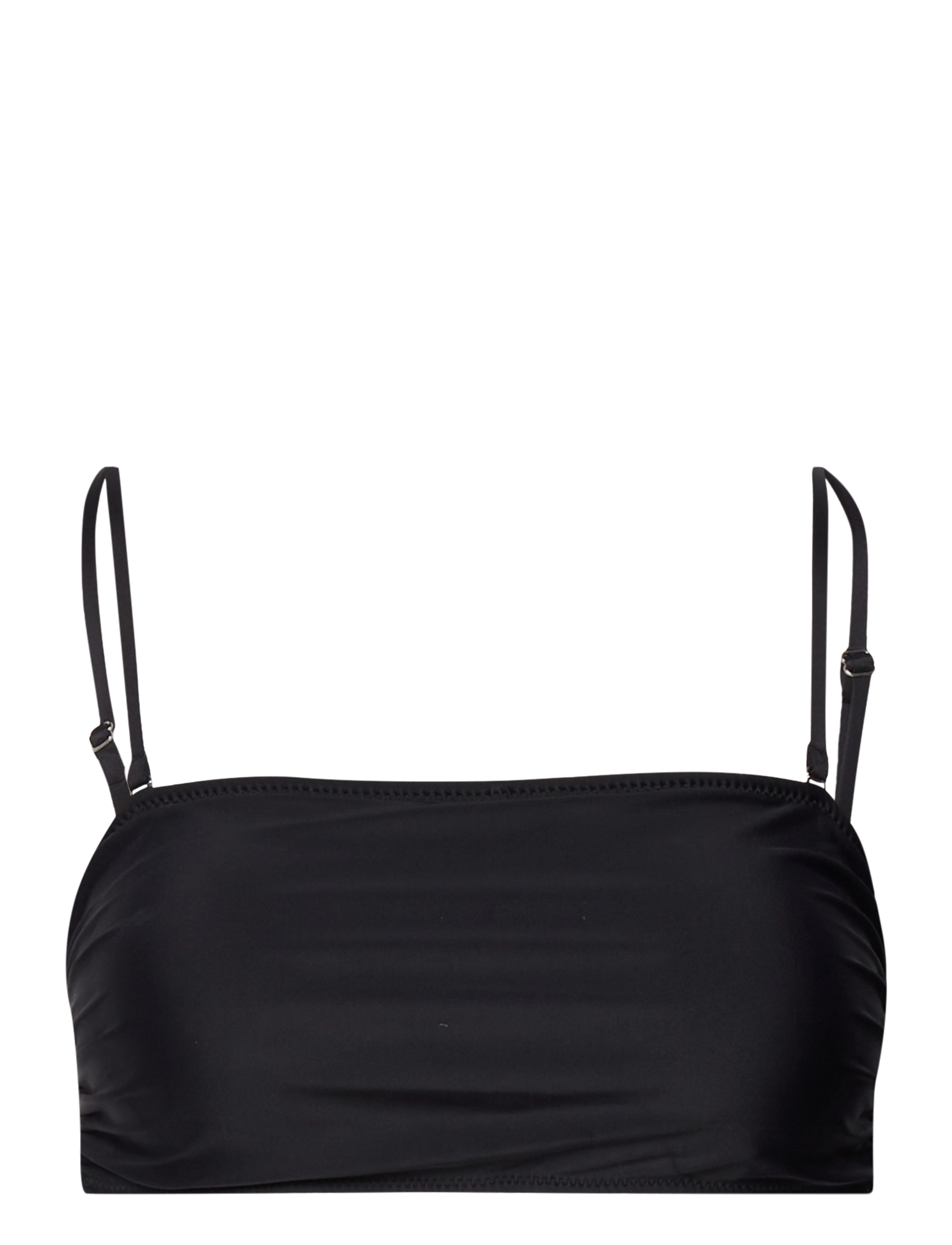 GANNI Recycled Core Solid Bandeau Bikini Top - Bikini tops - BLACK / black