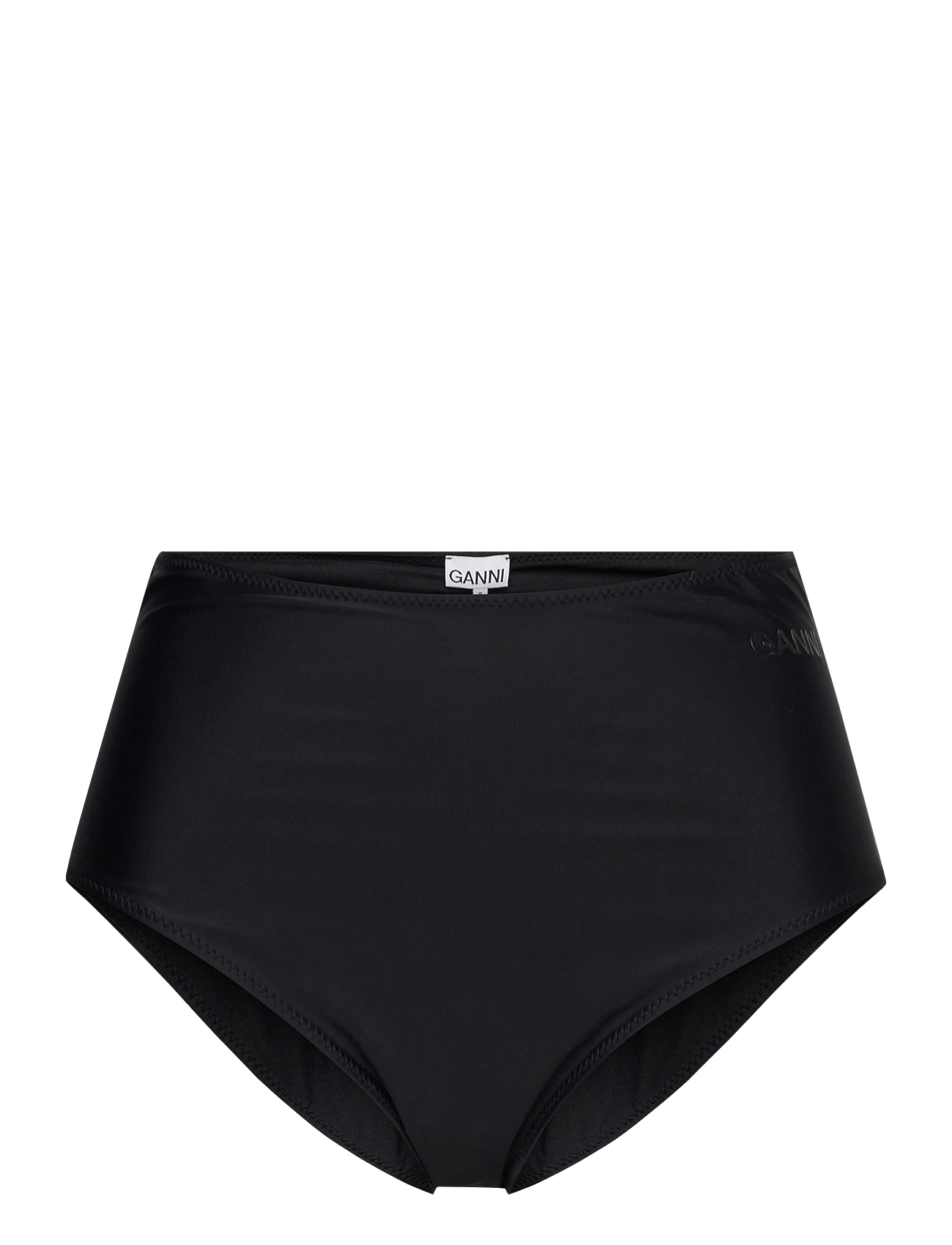 GANNI | Recycled Core Solid Highrise Bikini Briefs | 42