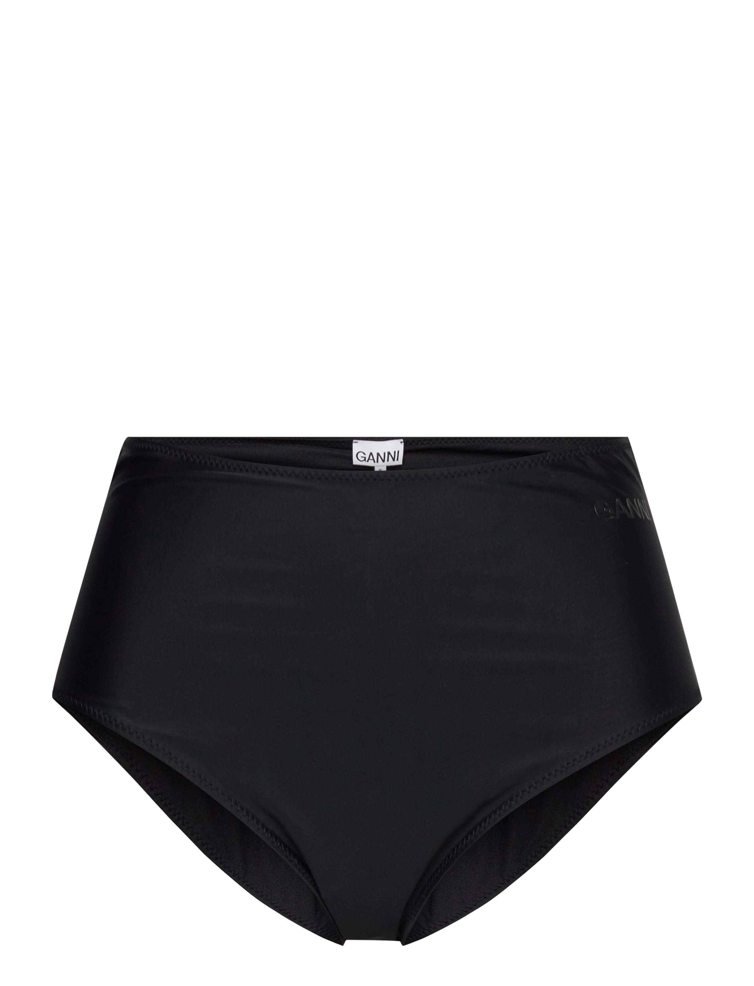 GANNI Recycled Core Solid Highrise Bikini Briefs - Popular brands - BLACK / black