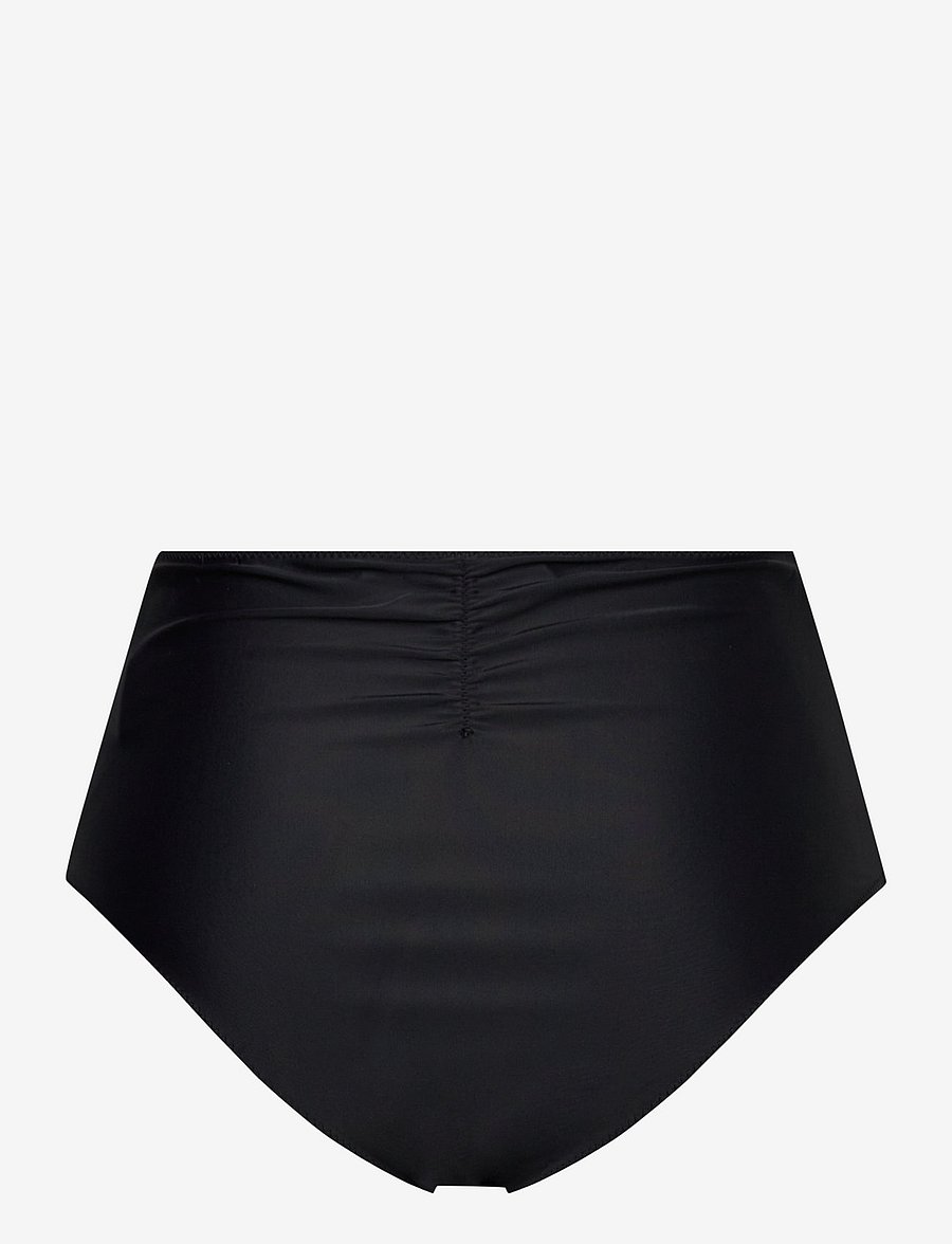 GANNI - Recycled Core Solid Highrise Bikini Briefs - kõrge vöökohaga bikiinid - black - 1