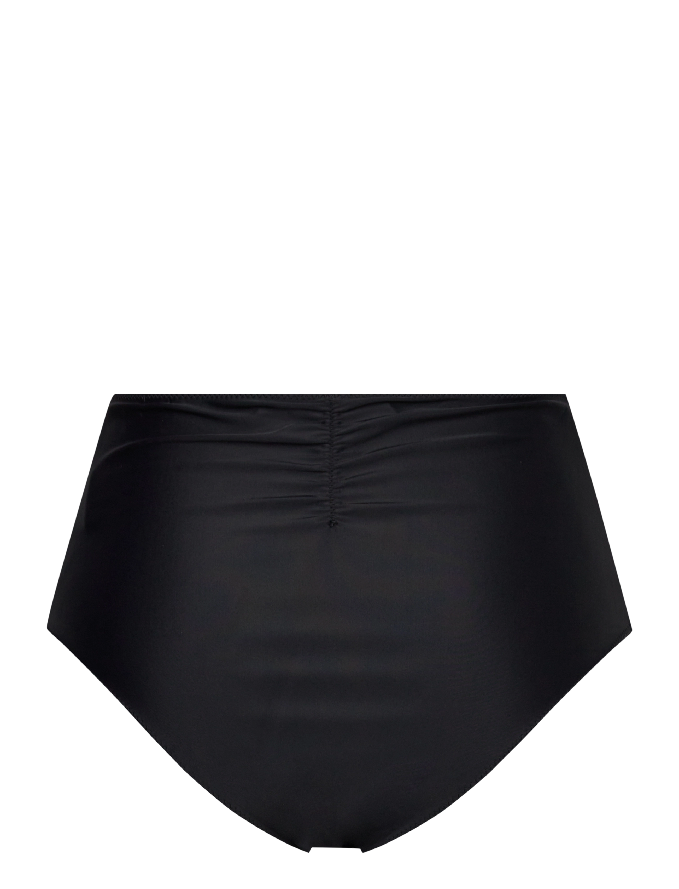 GANNI - Recycled Core Solid Highrise Bikini Briefs - kõrge pihaga bikiinid - black - 1