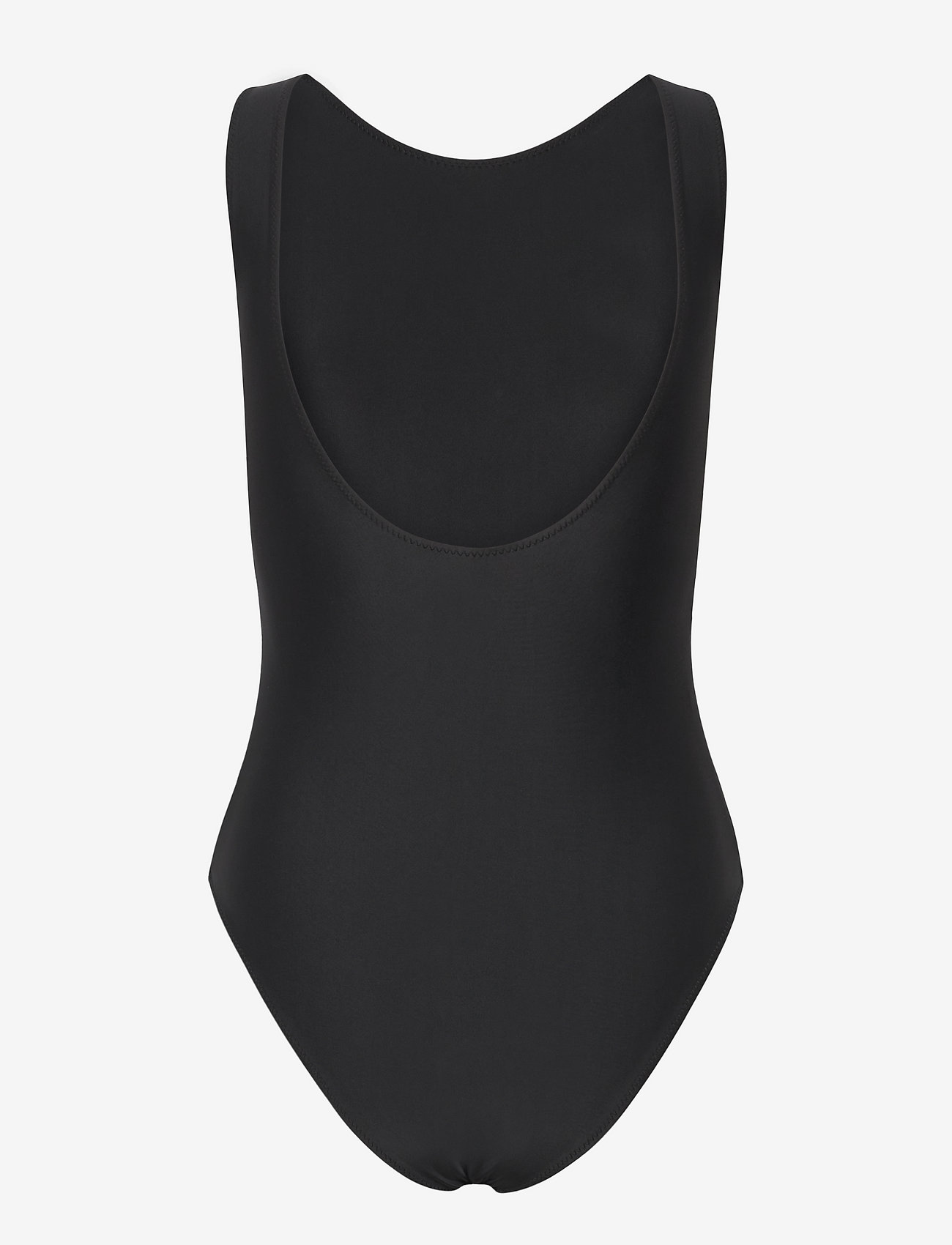 GANNI - Recycled Core Solid Sporty Swimsuit - swimsuits - black - 1