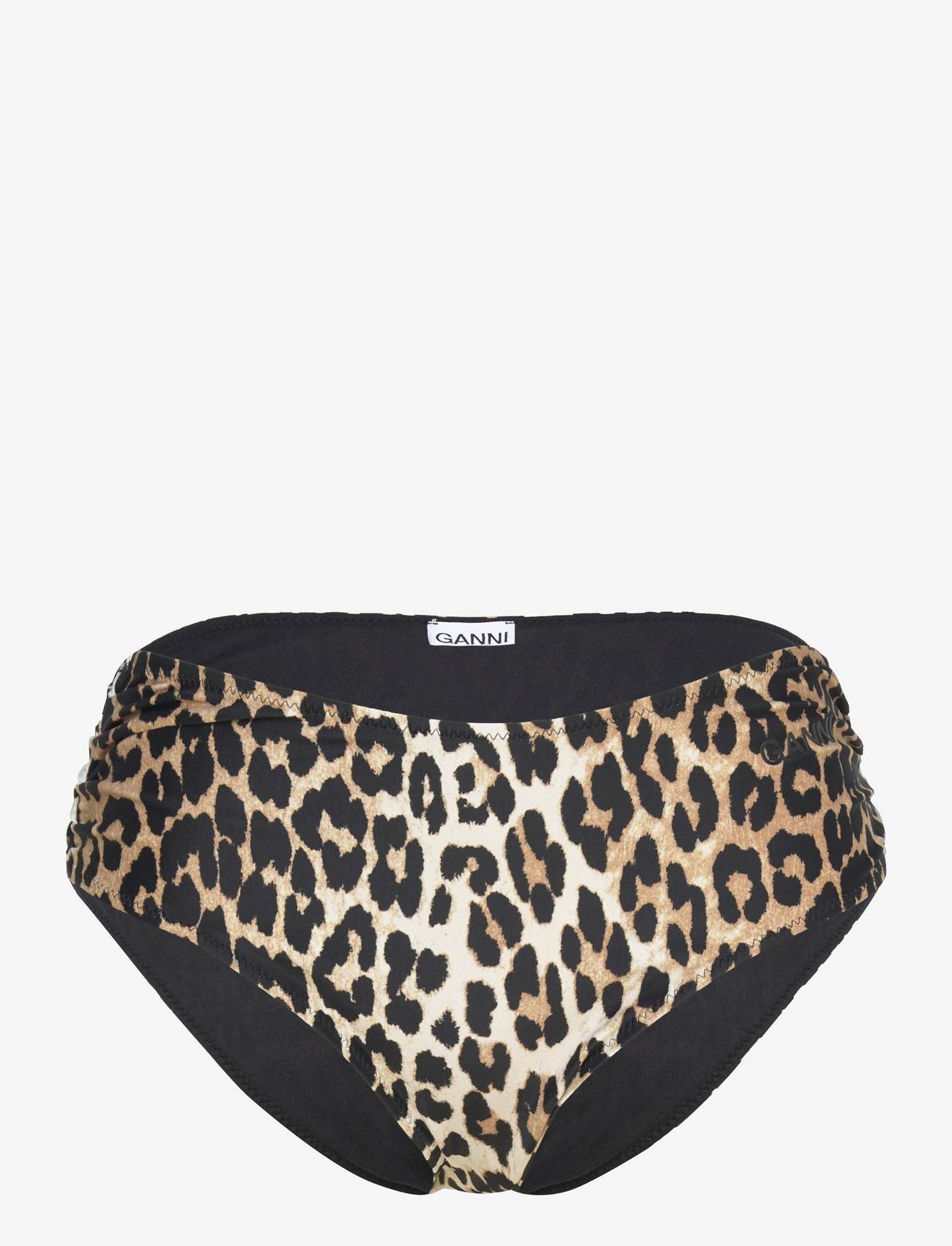 GANNI - Recycled Core Printed Midrise Bikini Briefs - bikiinipüksid - leopard - 0