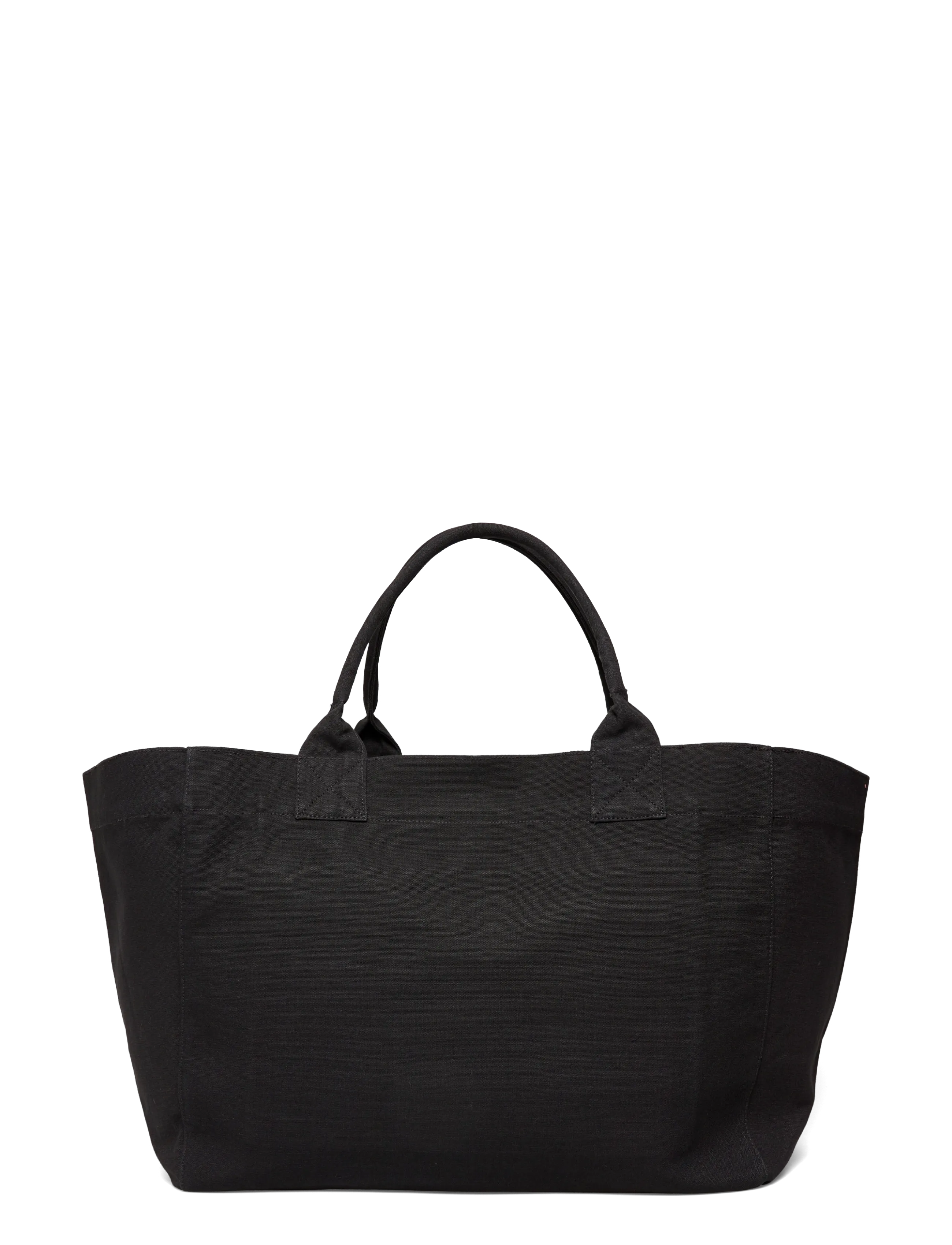 GANNI - XXL Canvas Tote Bag - tote bags - phantom - 1
