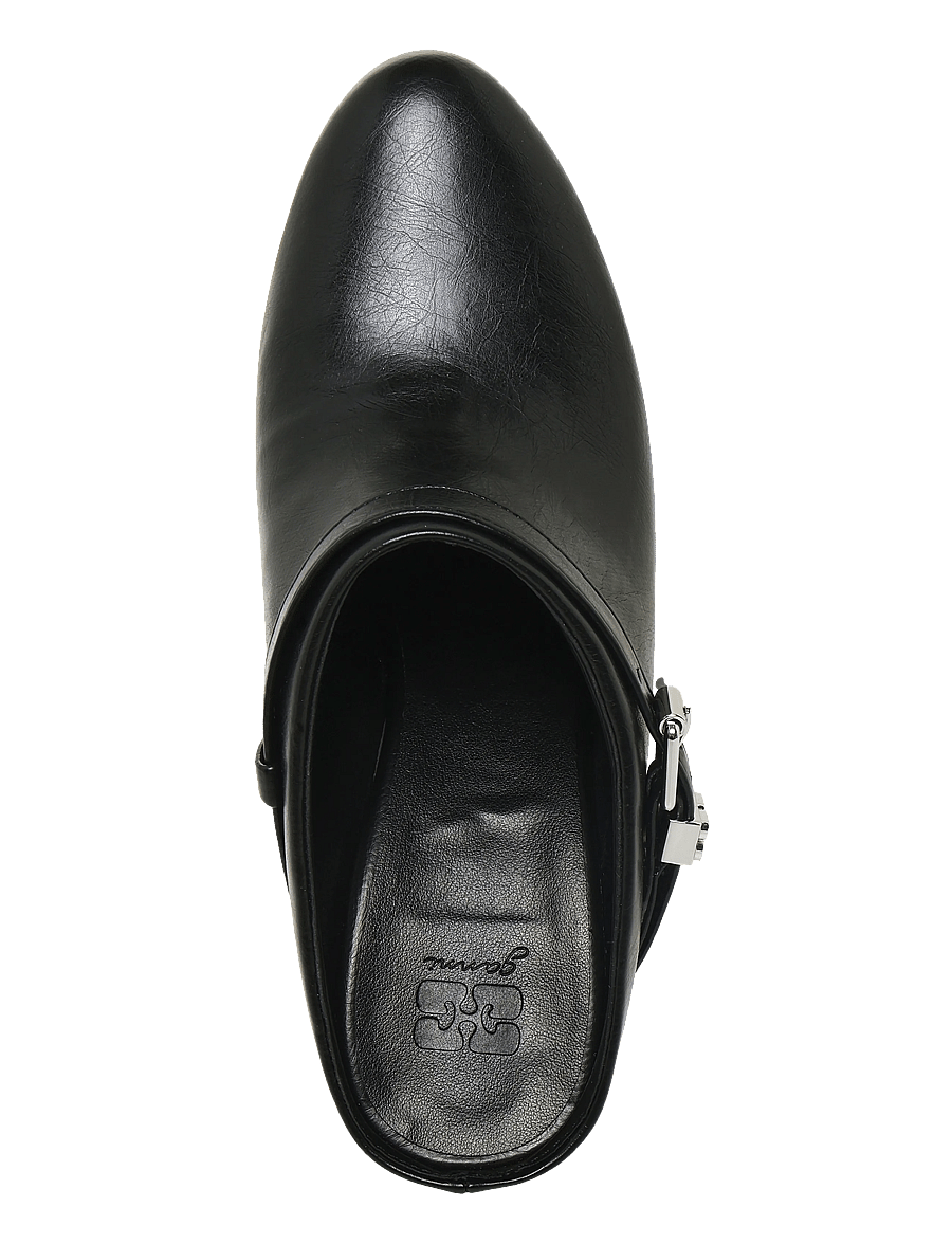 GANNI - Kat Slim Mule Crinkle Oleatex - black - 3