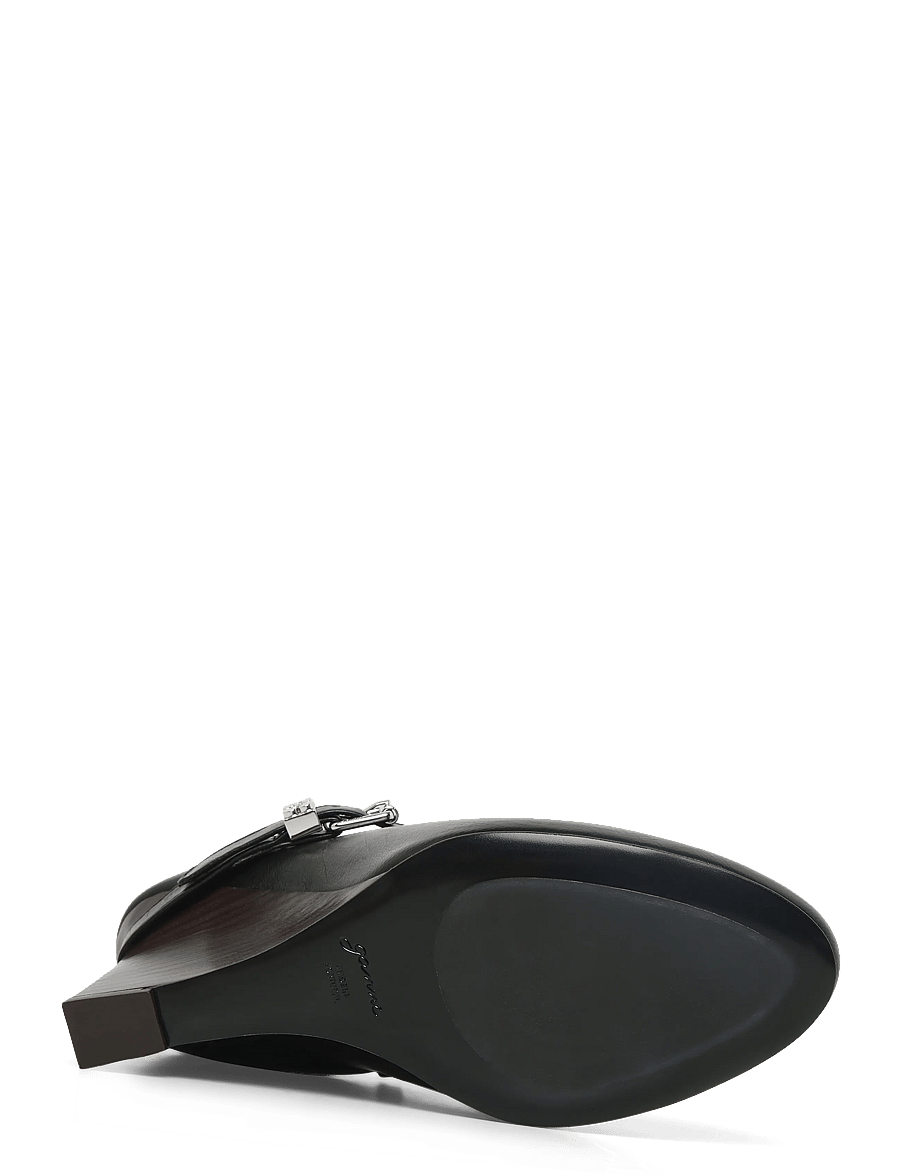 GANNI - Kat Slim Mule Crinkle Oleatex - black - 4