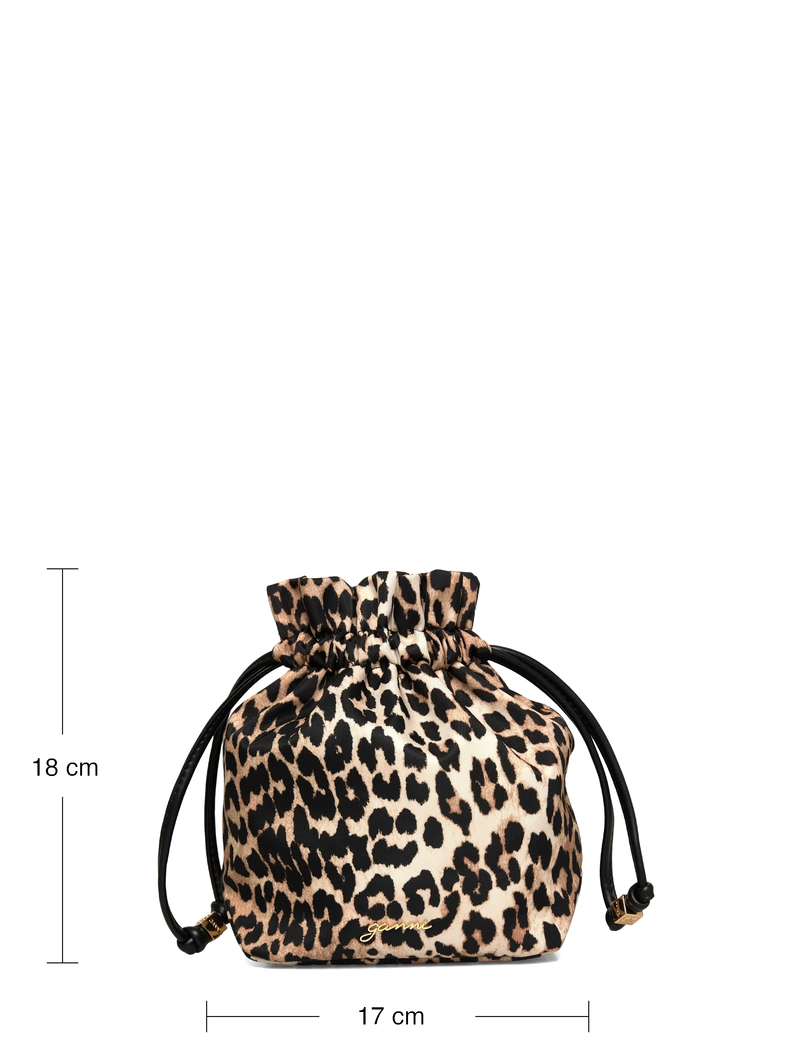 GANNI - Pouch Printed Nylon - bucket bags - almond milk - 3