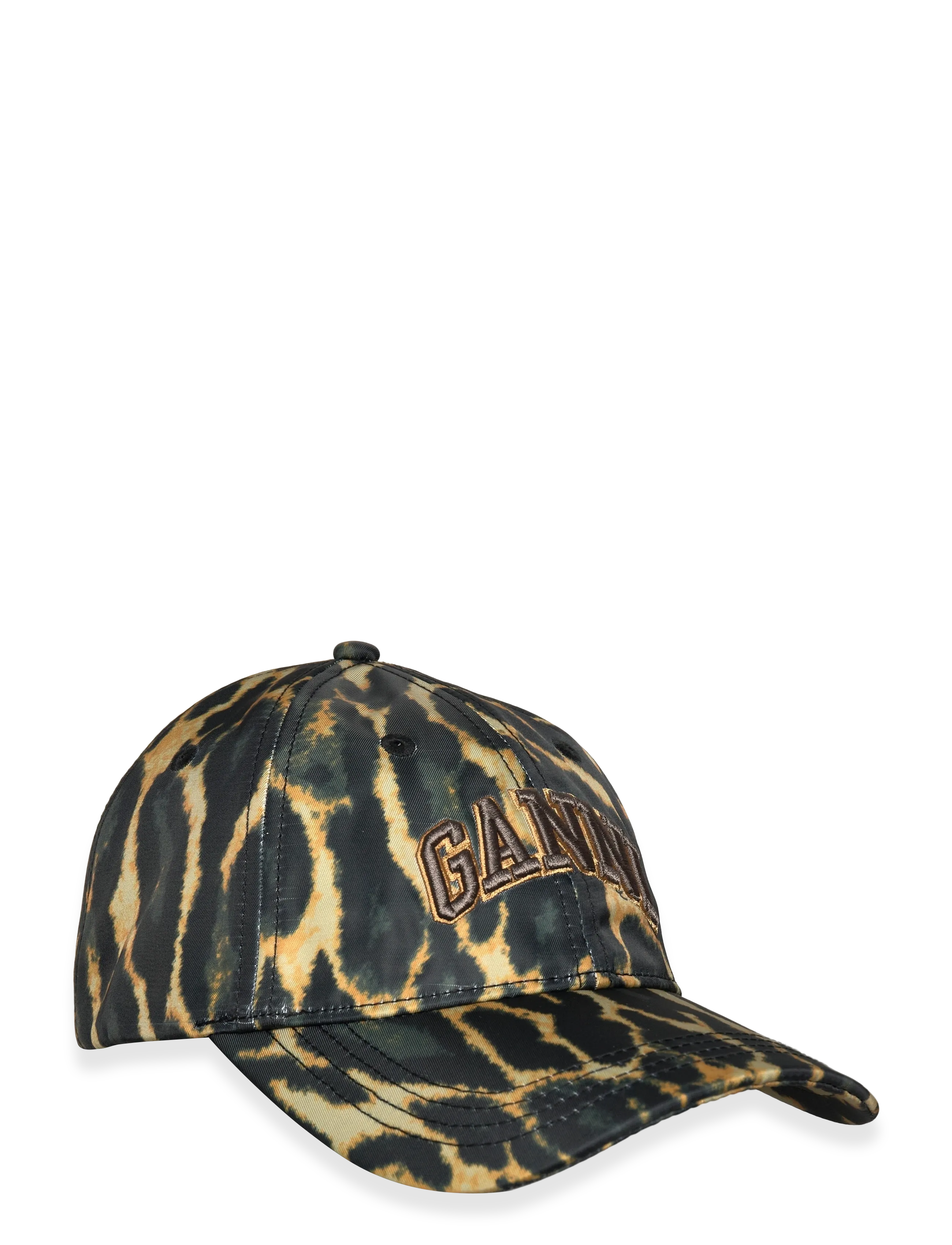 GANNI Printed Nylon Cap - Caps - BOA / brown