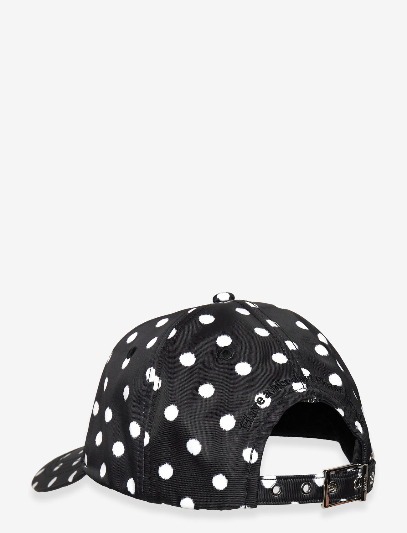 GANNI - Printed Nylon Cap - black - 1