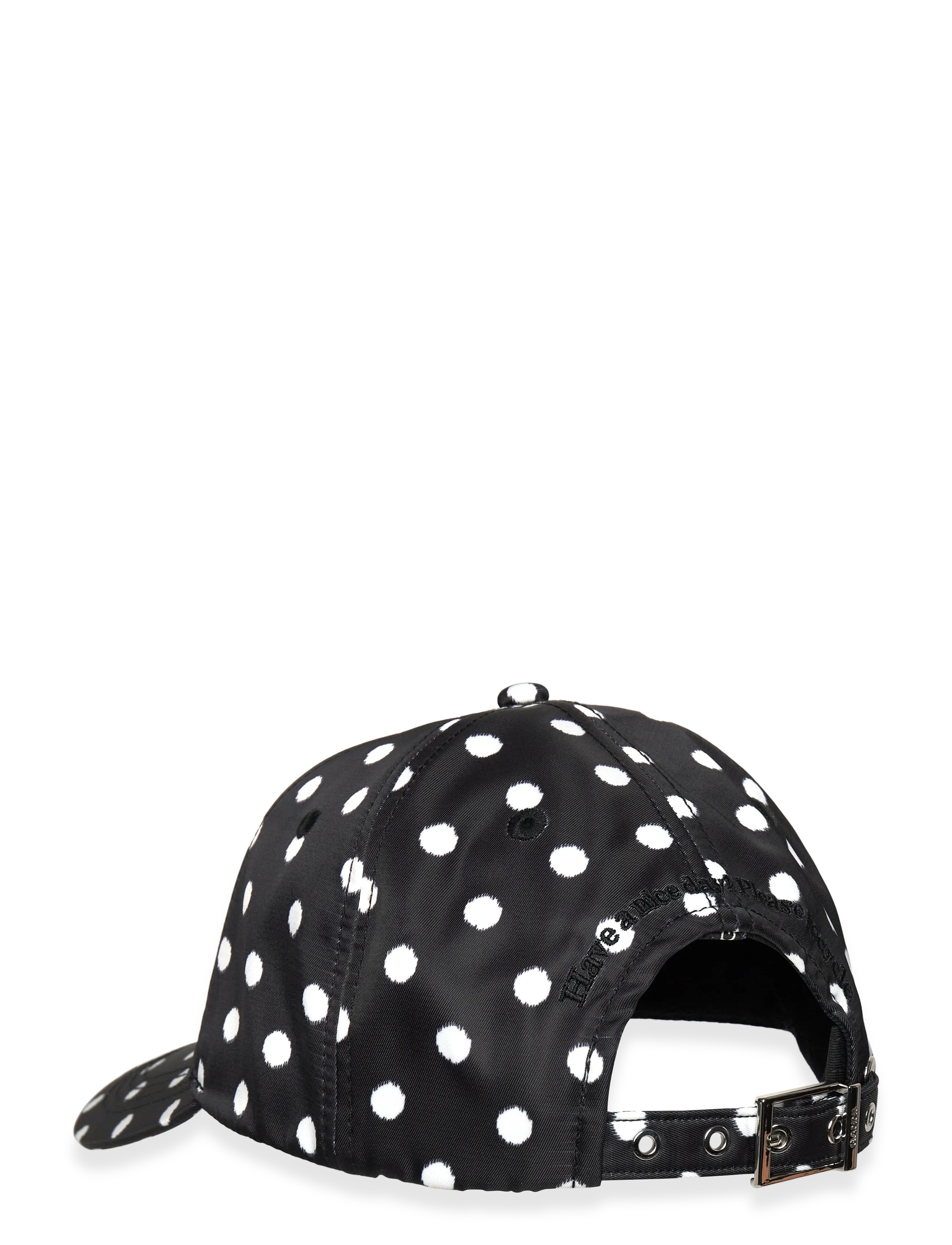 GANNI - Printed Nylon Cap - black - 1