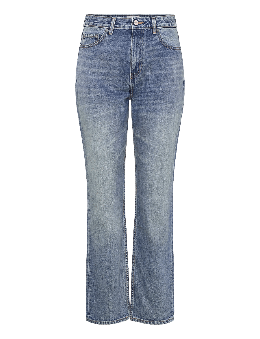 GANNI - SWIGY HIGH WAIST SLIM JEANS - slim fit džinsi - mid blue vintage - 1