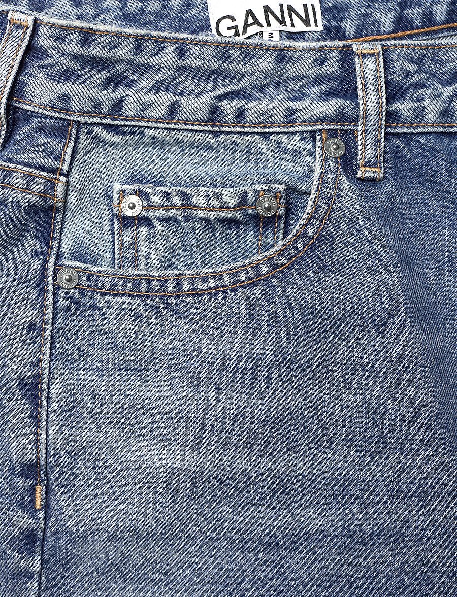 GANNI - SWIGY HIGH WAIST SLIM JEANS - slim fit džinsi - mid blue vintage - 5
