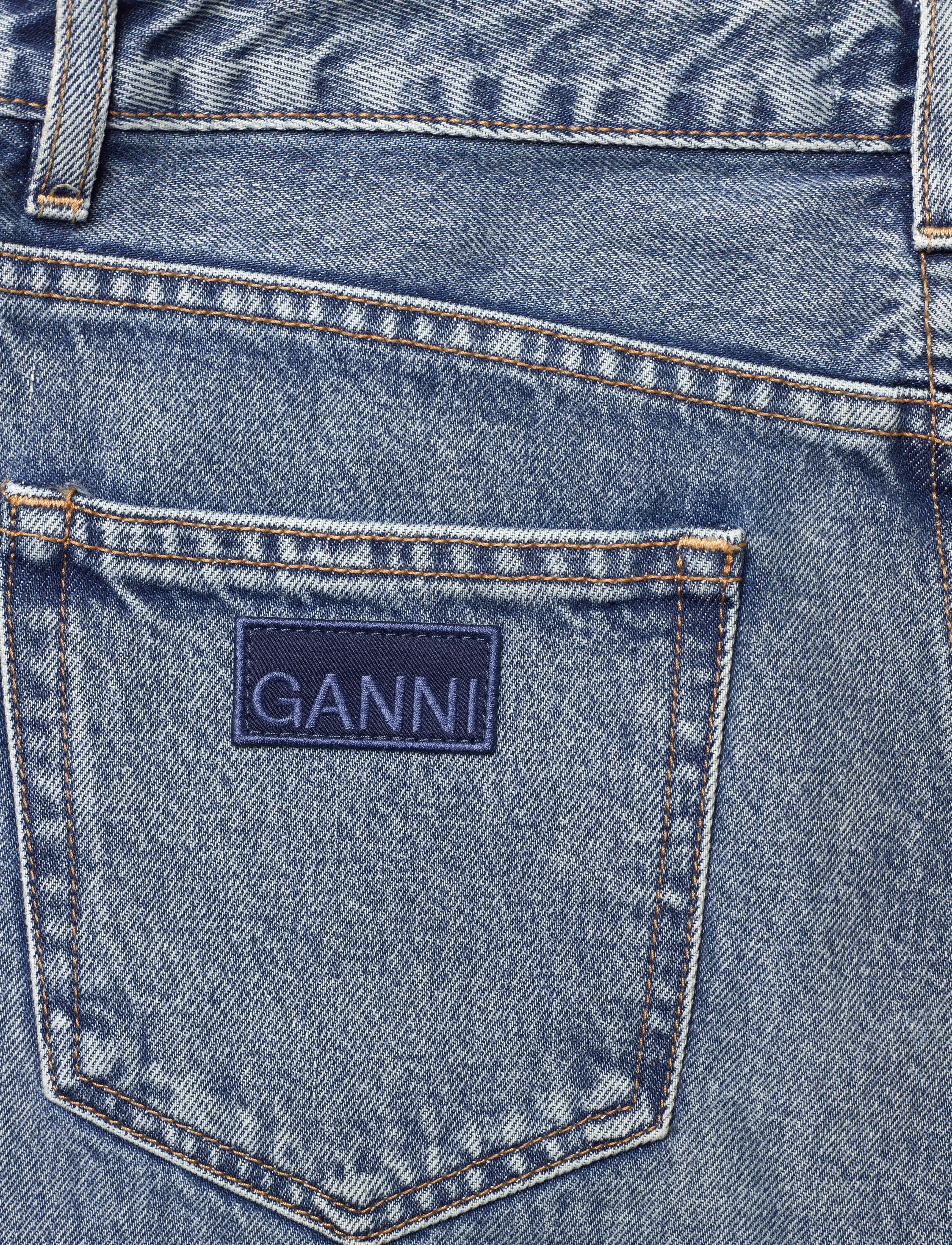 GANNI - SWIGY HIGH WAIST SLIM JEANS - slim jeans - mid blue vintage - 4