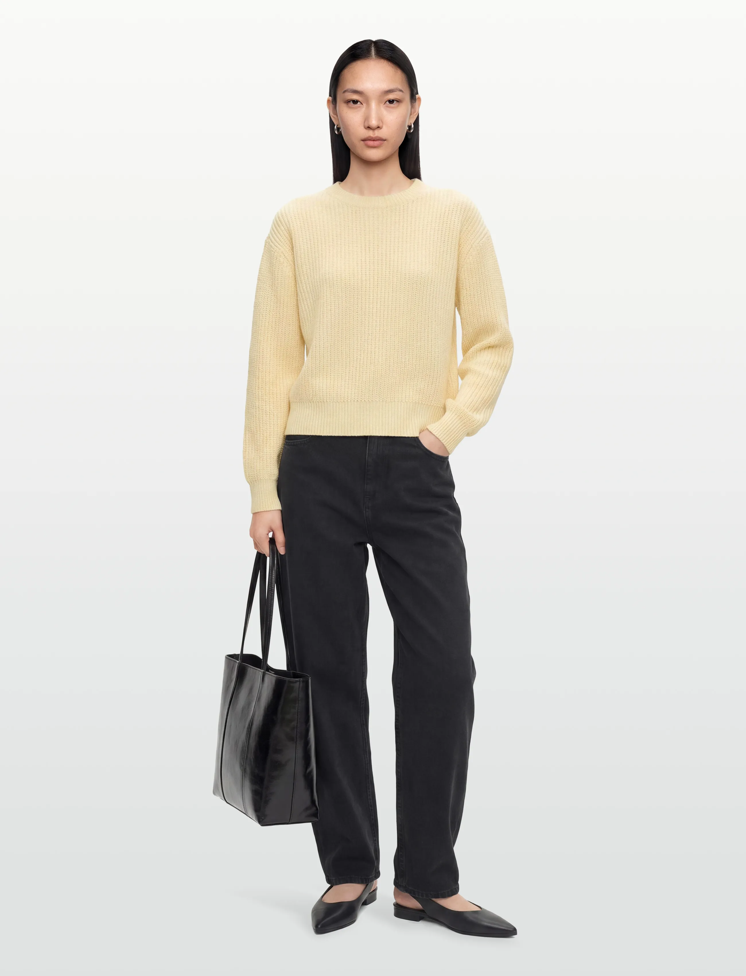 GANNI RIGID DENIM STARY - Inspiration - WASHED BLACK/BLACK / black