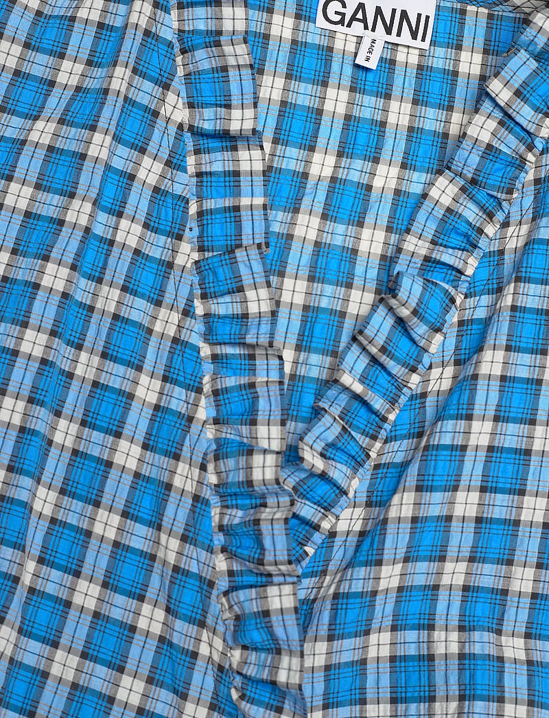 GANNI Seersucker Check Wrap Ruffle Mini Dress (GNNF6855) - Short Dresses - Boozt.com GANNI Seersucker Check Wrap Ruffle Mini Dress (GNNF6855) - Short Dresses - Boozt.com