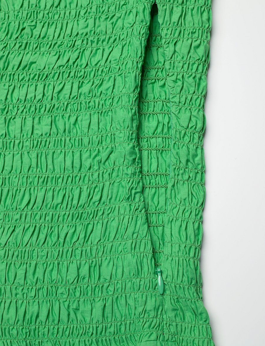 GANNI - Broderie Anglaise Maxi Smock Dress - midi dresses - kelly green - 3