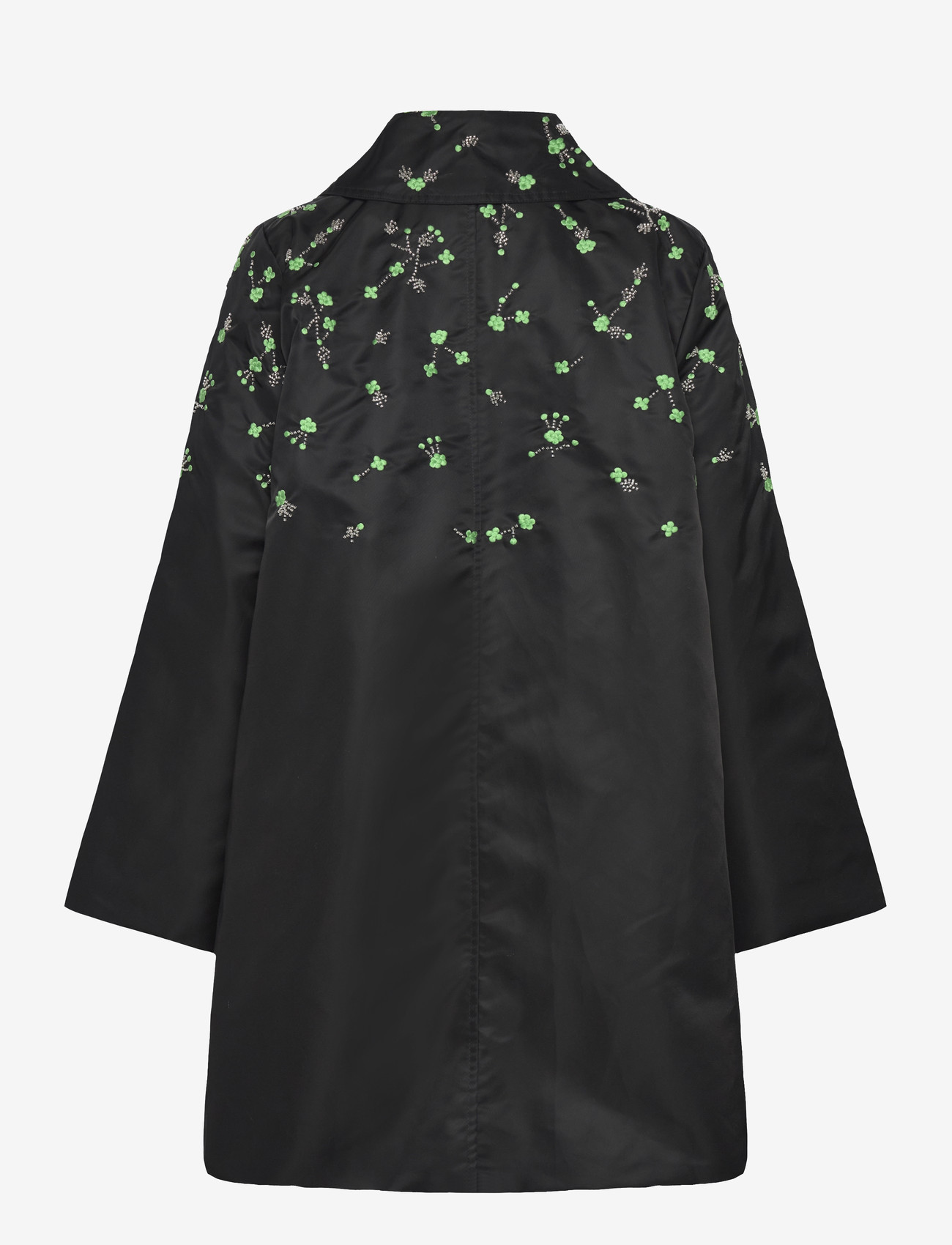 GANNI - Outerwear Nylon Coat - lette frakker - black - 1