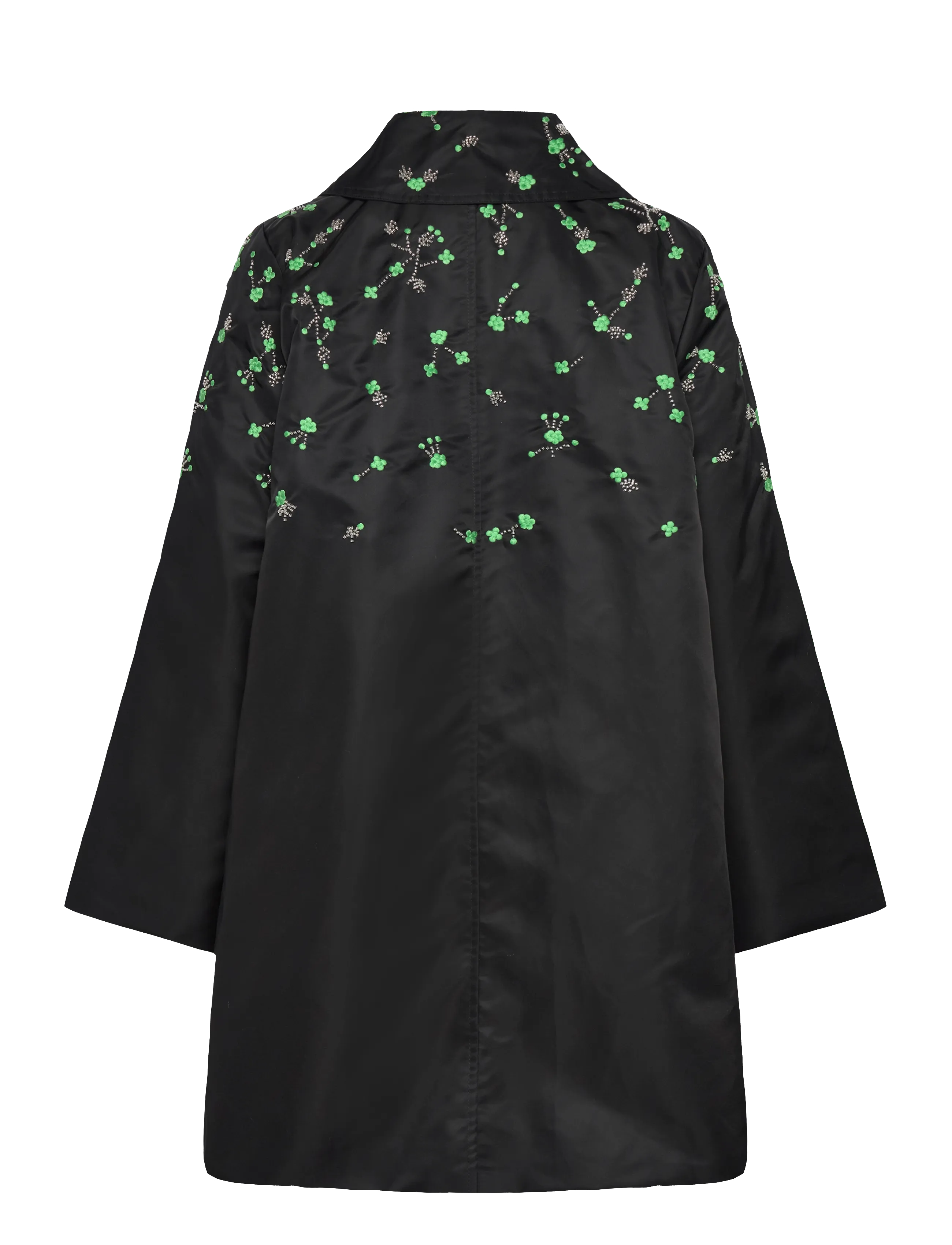 GANNI - Outerwear Nylon Coat - leichte mäntel - black - 1