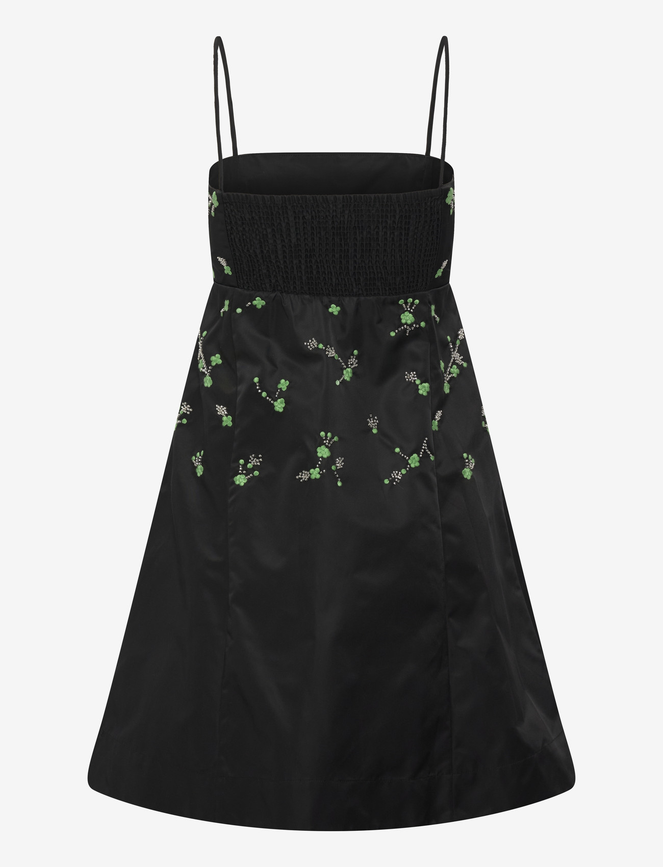GANNI - Outerwear Nylon Mini Dress - minikleidid - black - 2