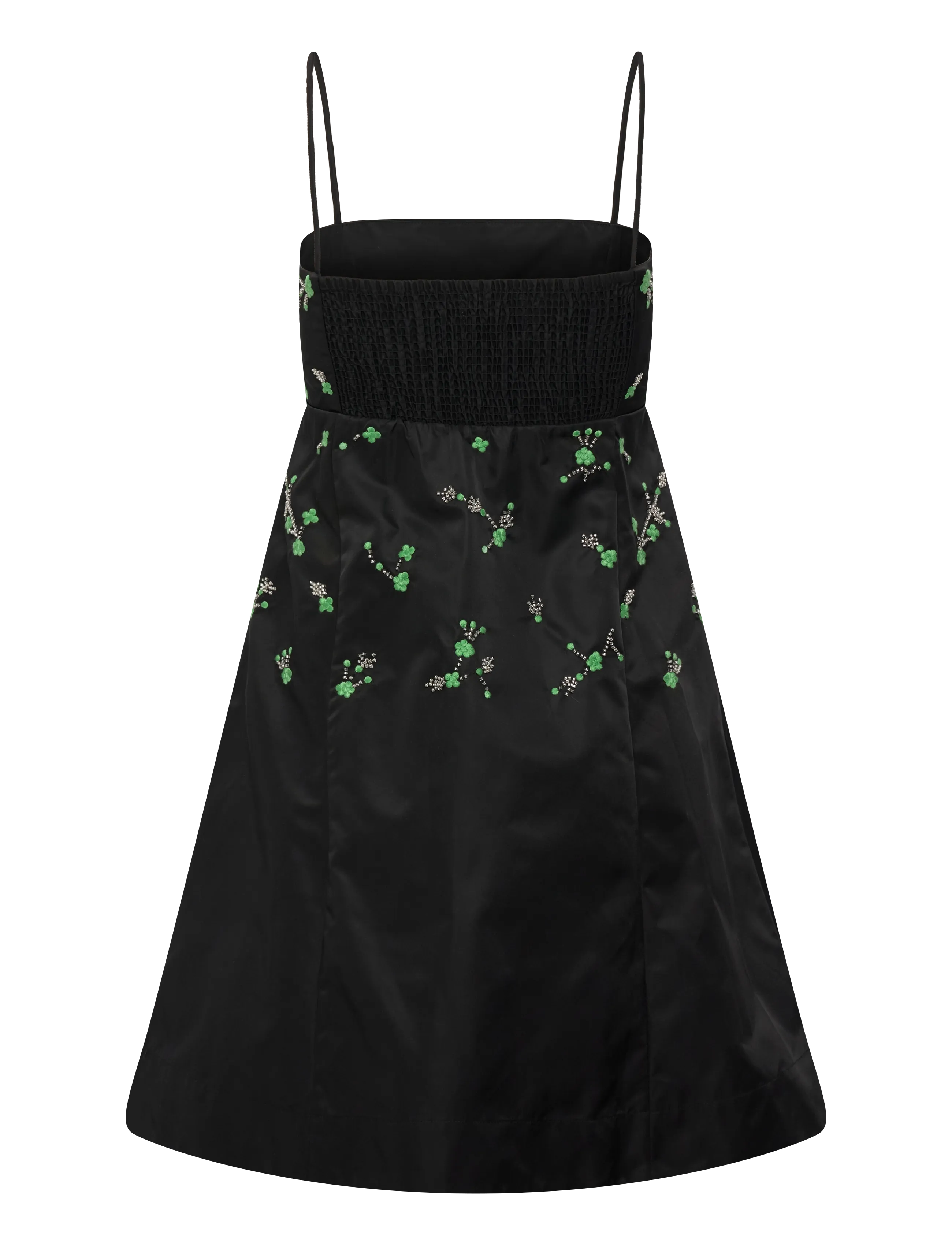 GANNI - Outerwear Nylon Mini Dress - kurze kleider - black - 2