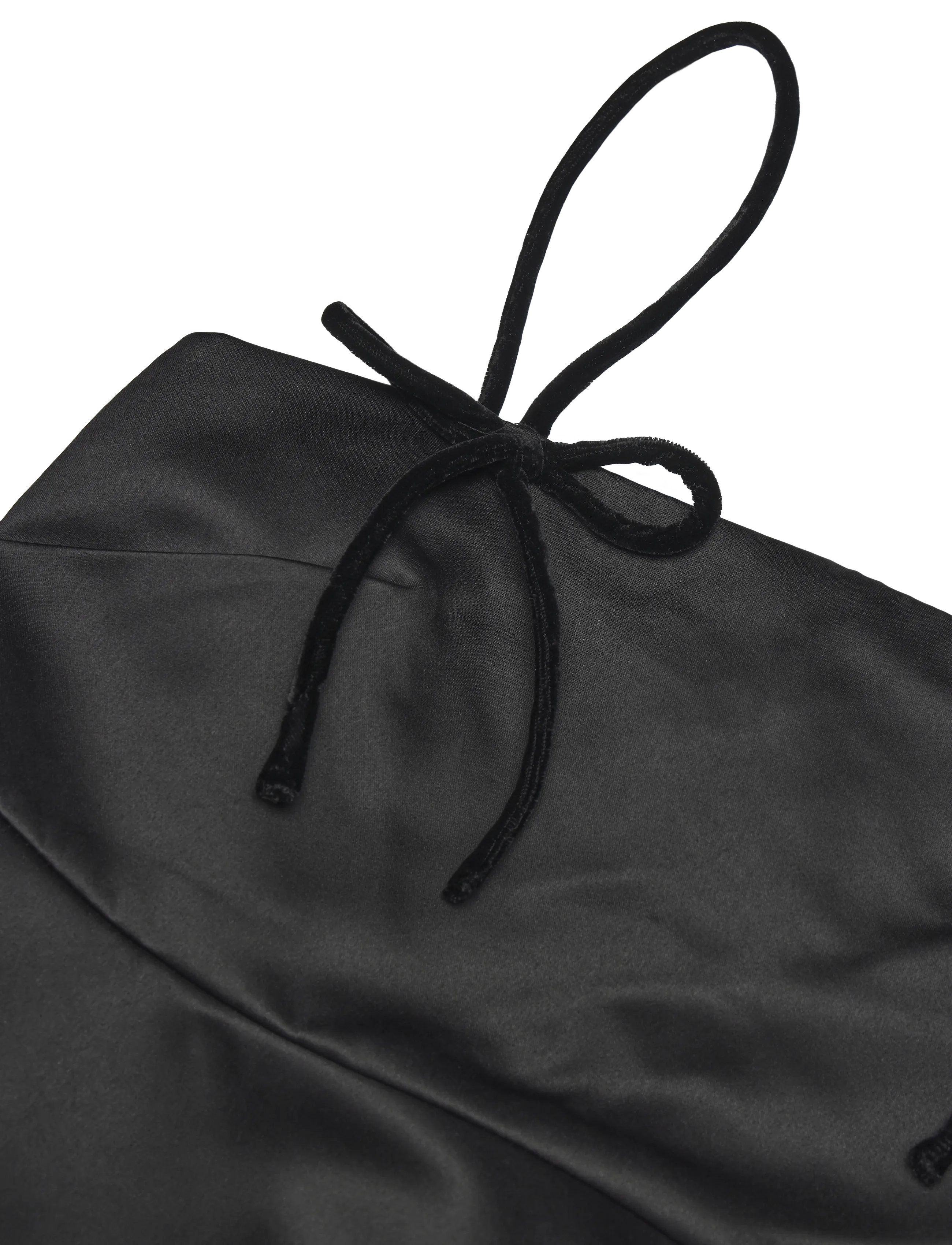 GANNI - Duchesse Satin Top - black - 2