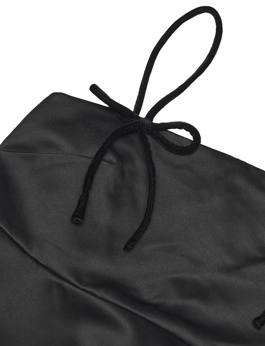 GANNI - Duchesse Satin Top - black - 2