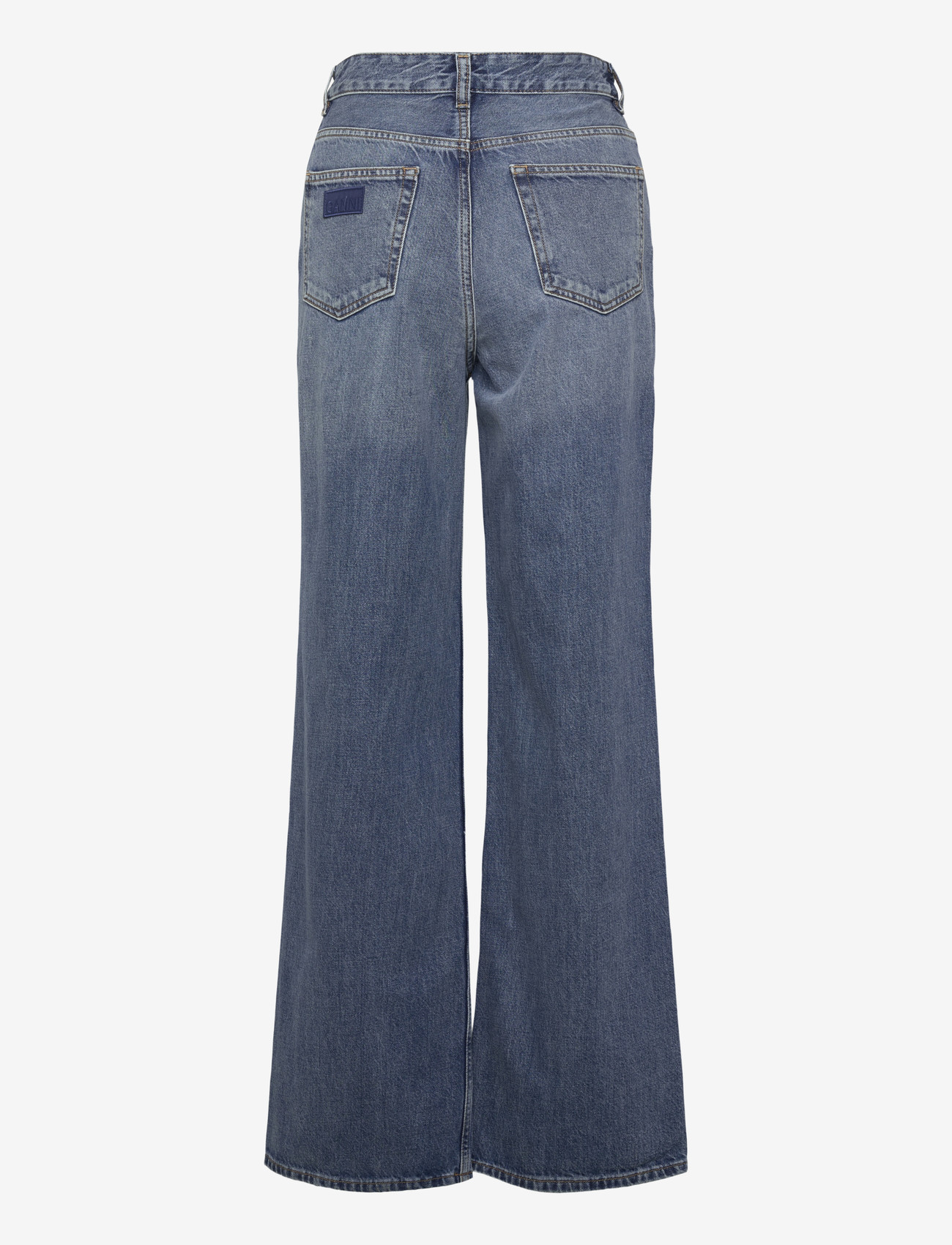 GANNI - Rigid Denim Magny - wide leg jeans - mid blue vintage - 1