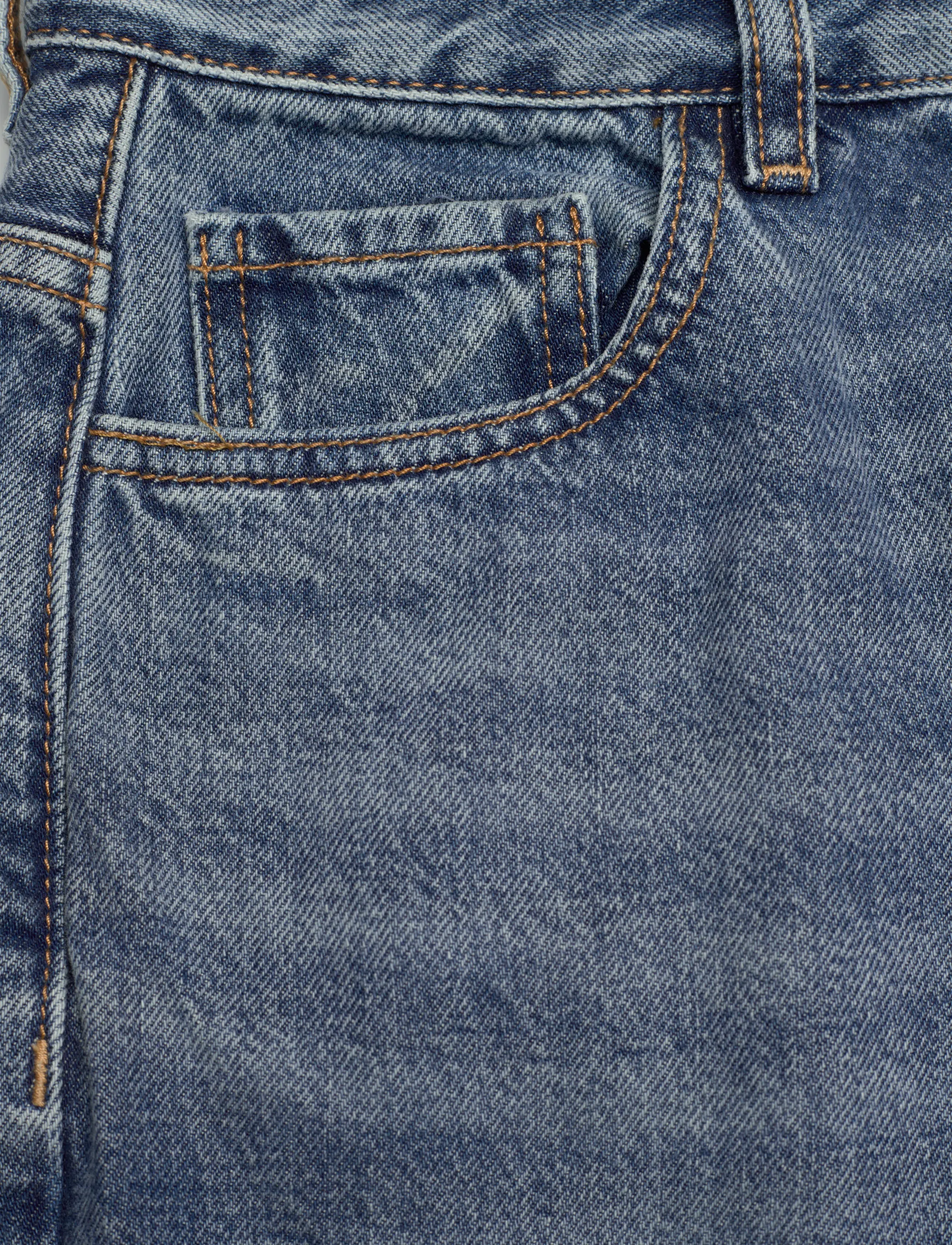 GANNI - Rigid Denim Magny - platūs džinsai - mid blue vintage - 2