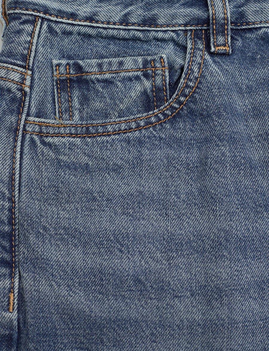 GANNI - Rigid Denim Magny - platūs džinsai - mid blue vintage - 2