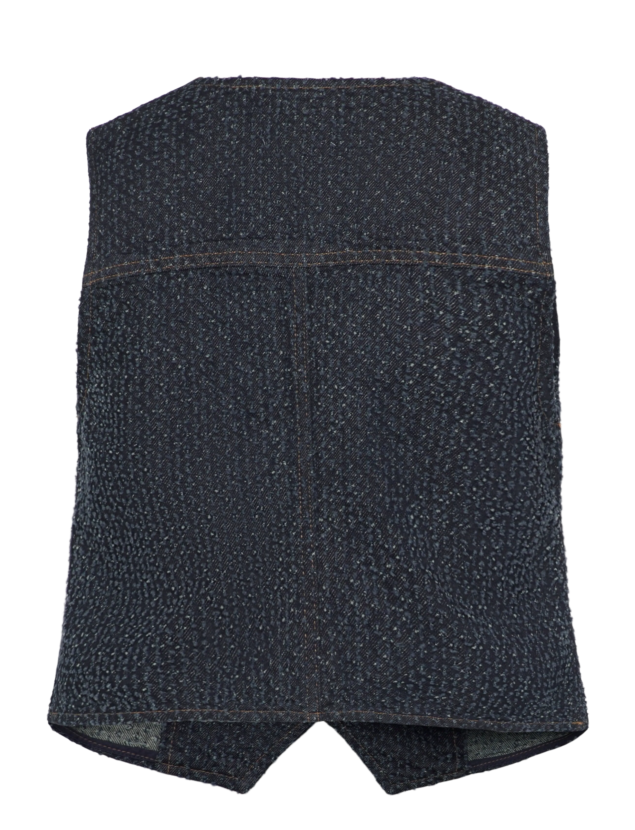 GANNI - FLUFFY DENIM VEST - denim-westen - rinse - 1