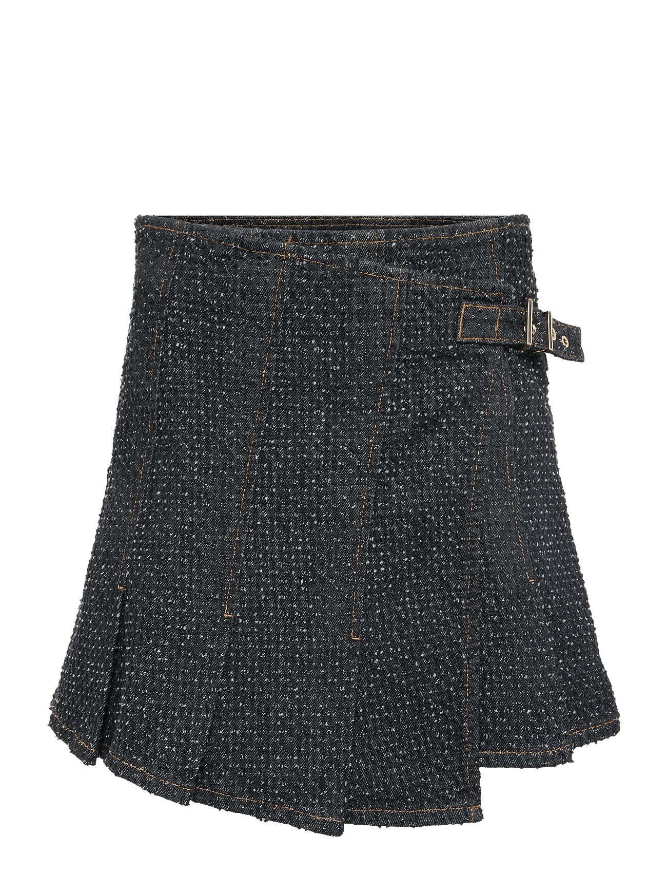 GANNI | Fluffy Denim Wrap Mini Skirt | 42
