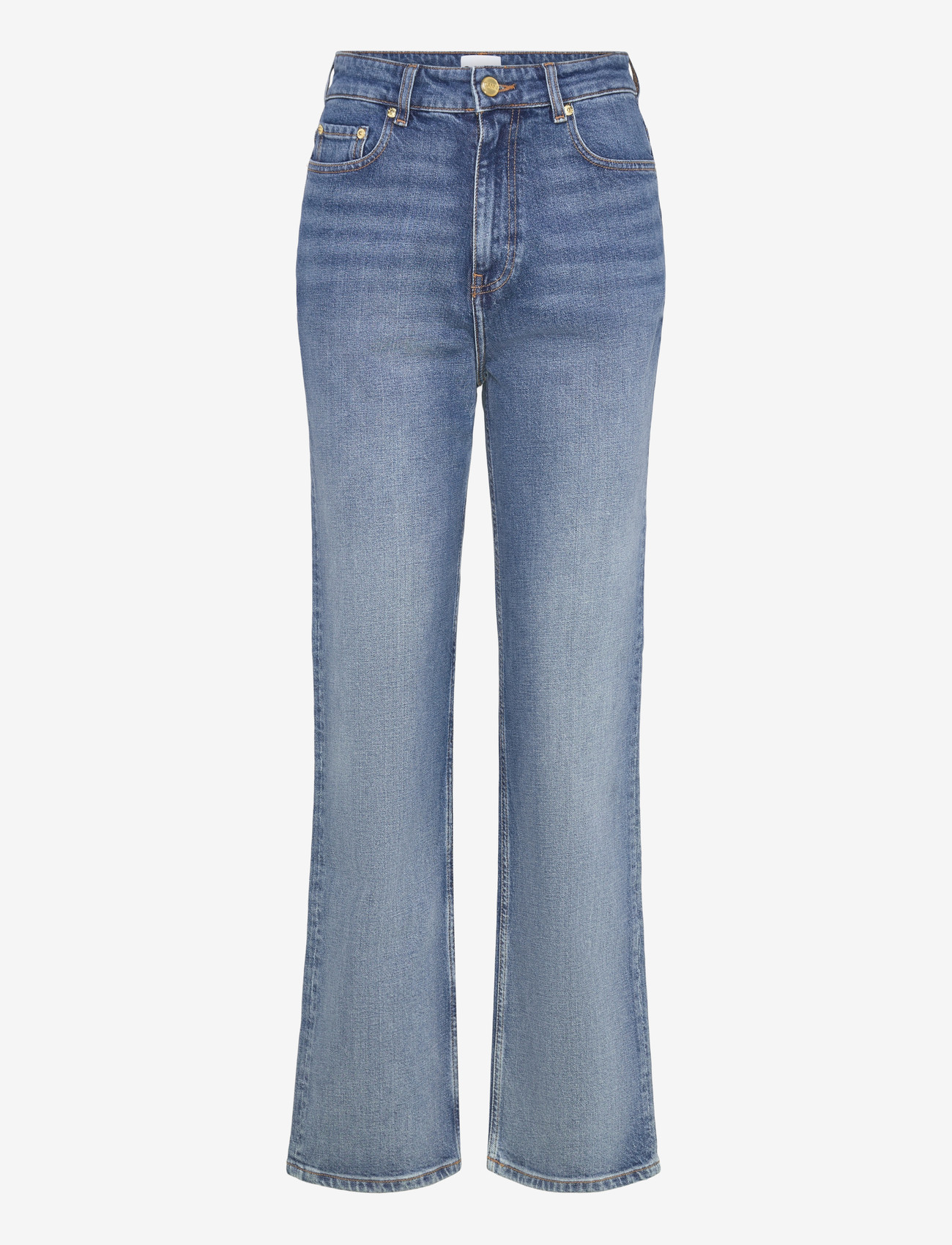 GANNI - VINTAGE POHLI JEANS - bootcut jeans - mid blue vintage - 0