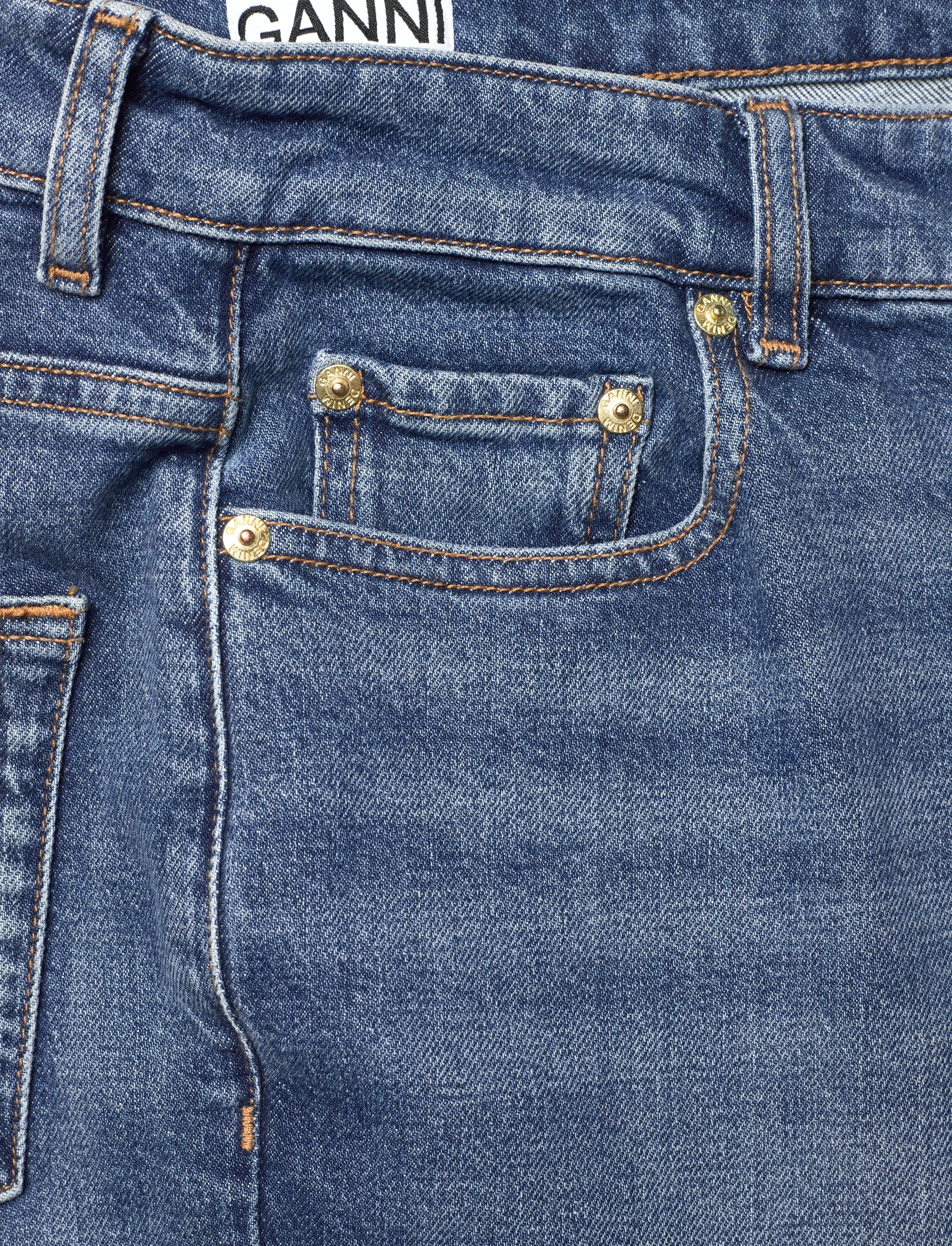 GANNI - VINTAGE POHLI JEANS - bootcut jeans - mid blue vintage - 2