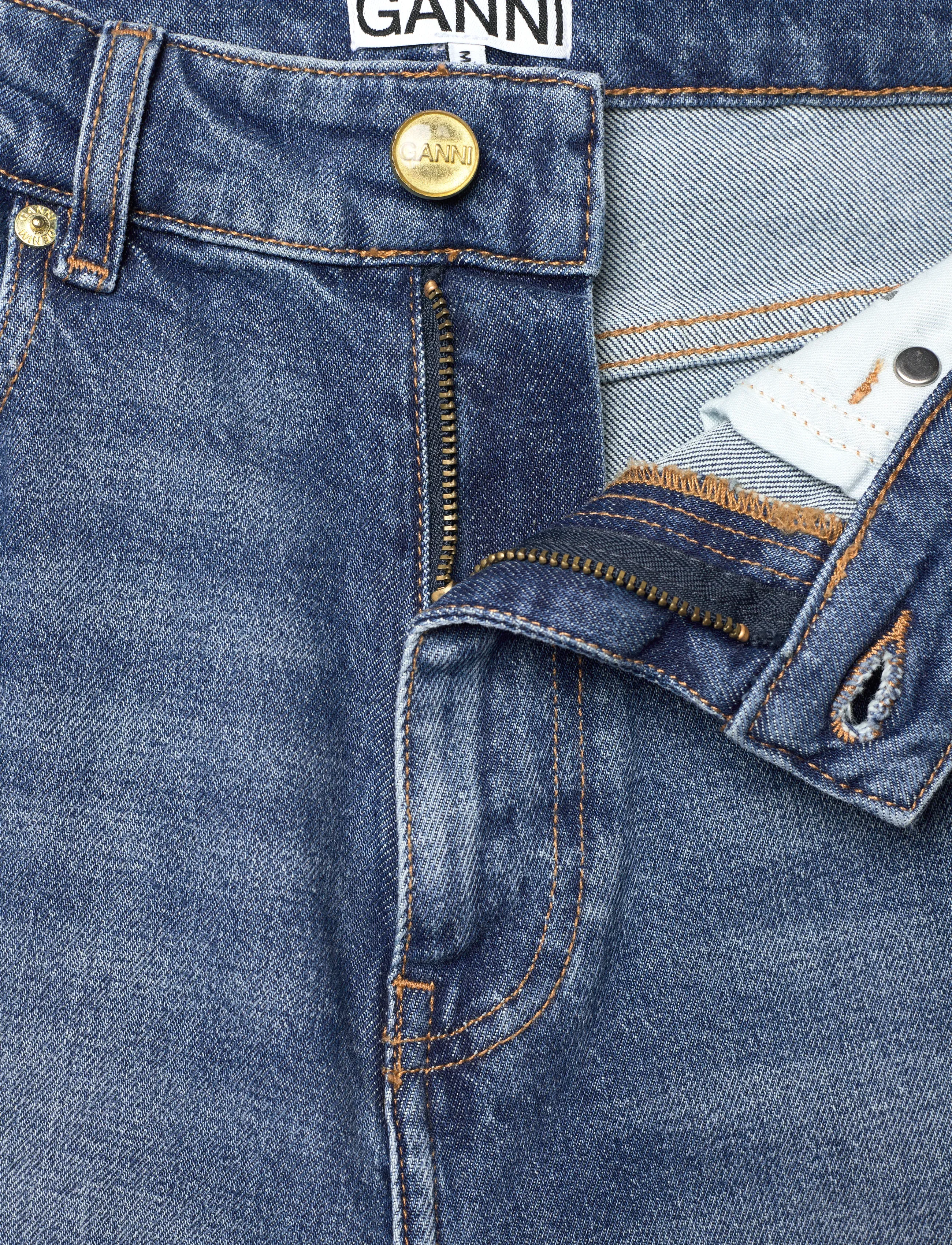 GANNI - VINTAGE POHLI JEANS - bootcut jeans - mid blue vintage - 3