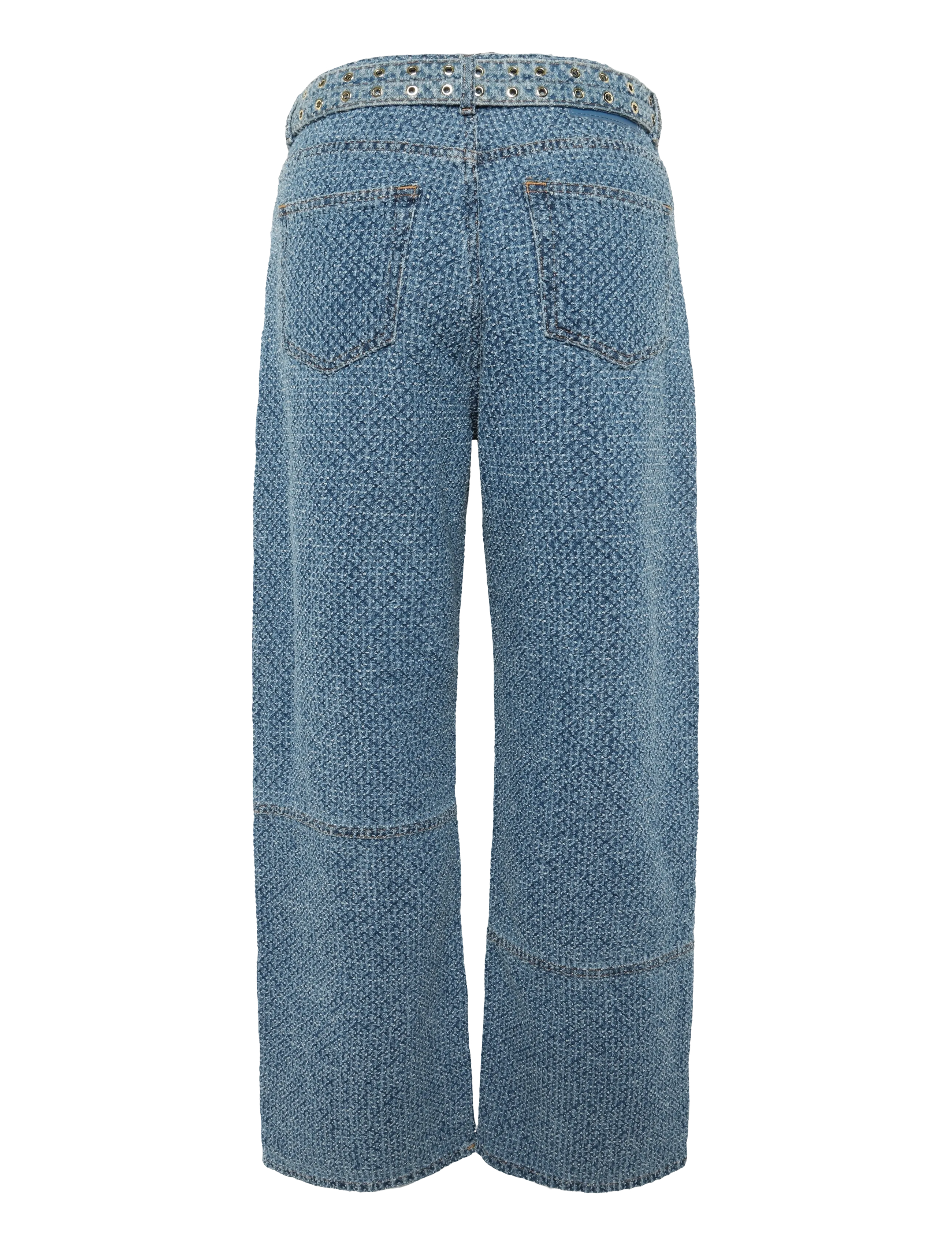 GANNI - Fluffy Denim Izey Belt - mid blue stone - 1