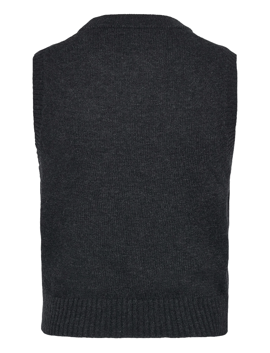 GANNI - Floral Sleeveless Top - strickwesten - phantom - 2