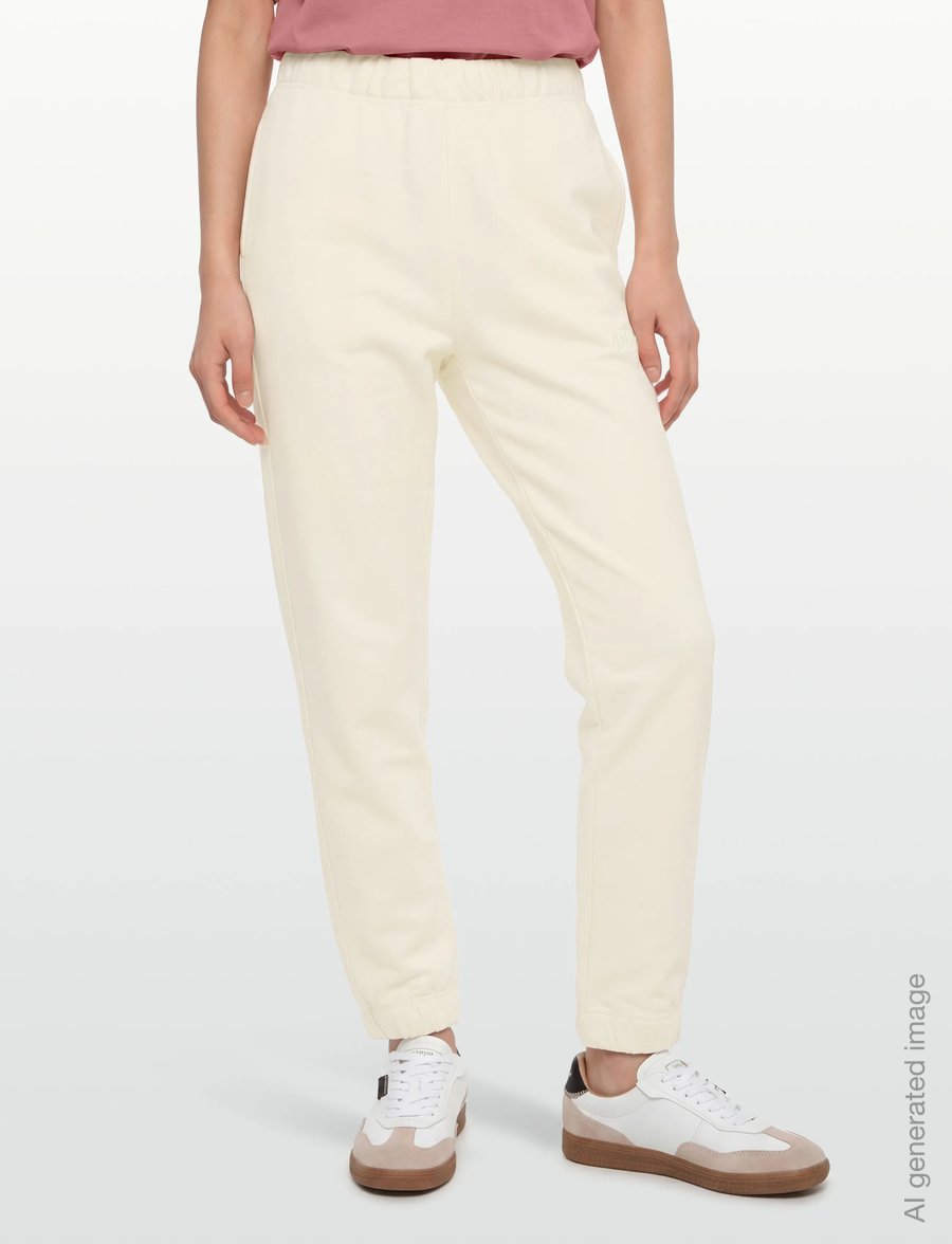 GANNI - Elasticated Pants - alltags-style - egret - 3