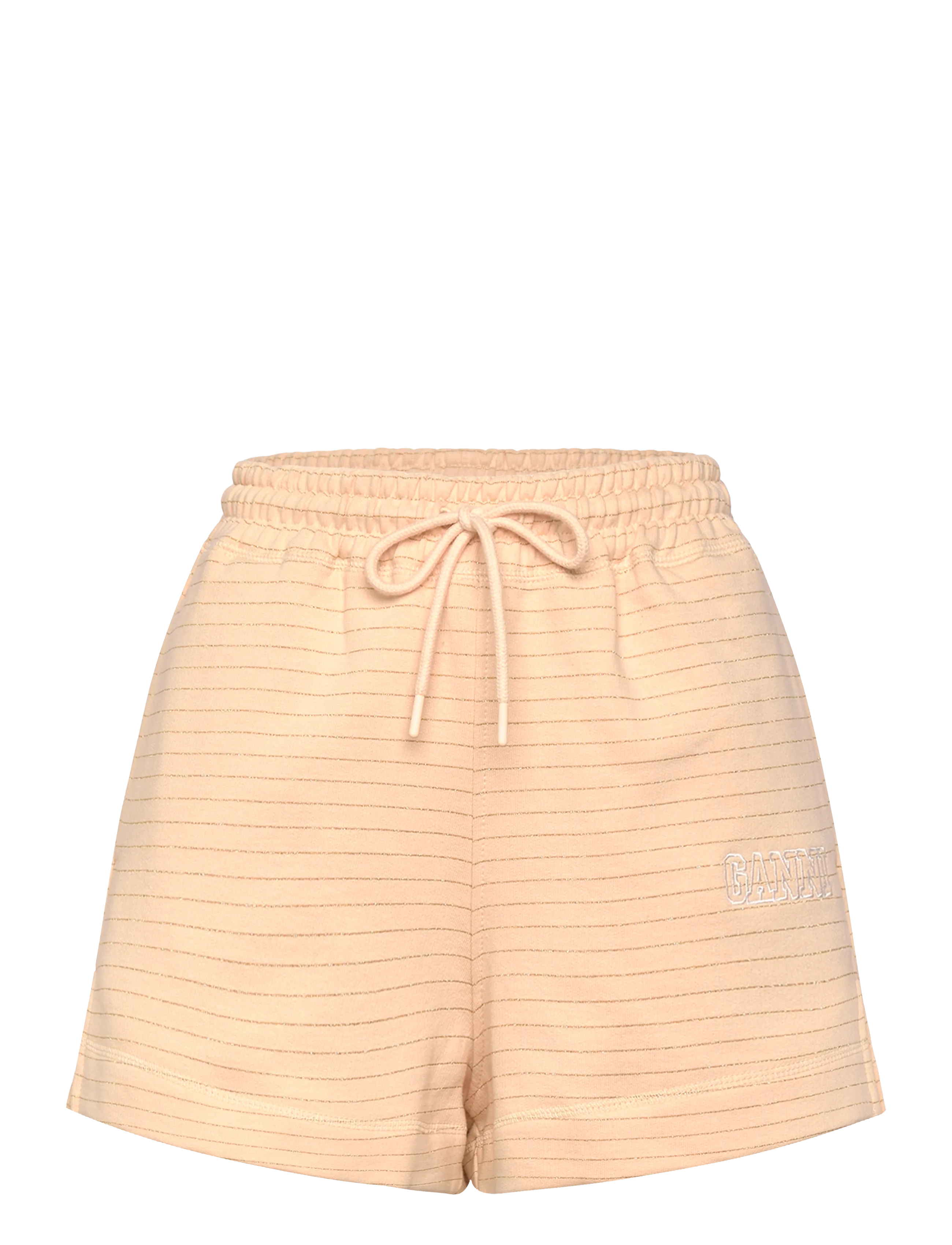 GANNI Drawstring Shorts Beige - XL - Damen