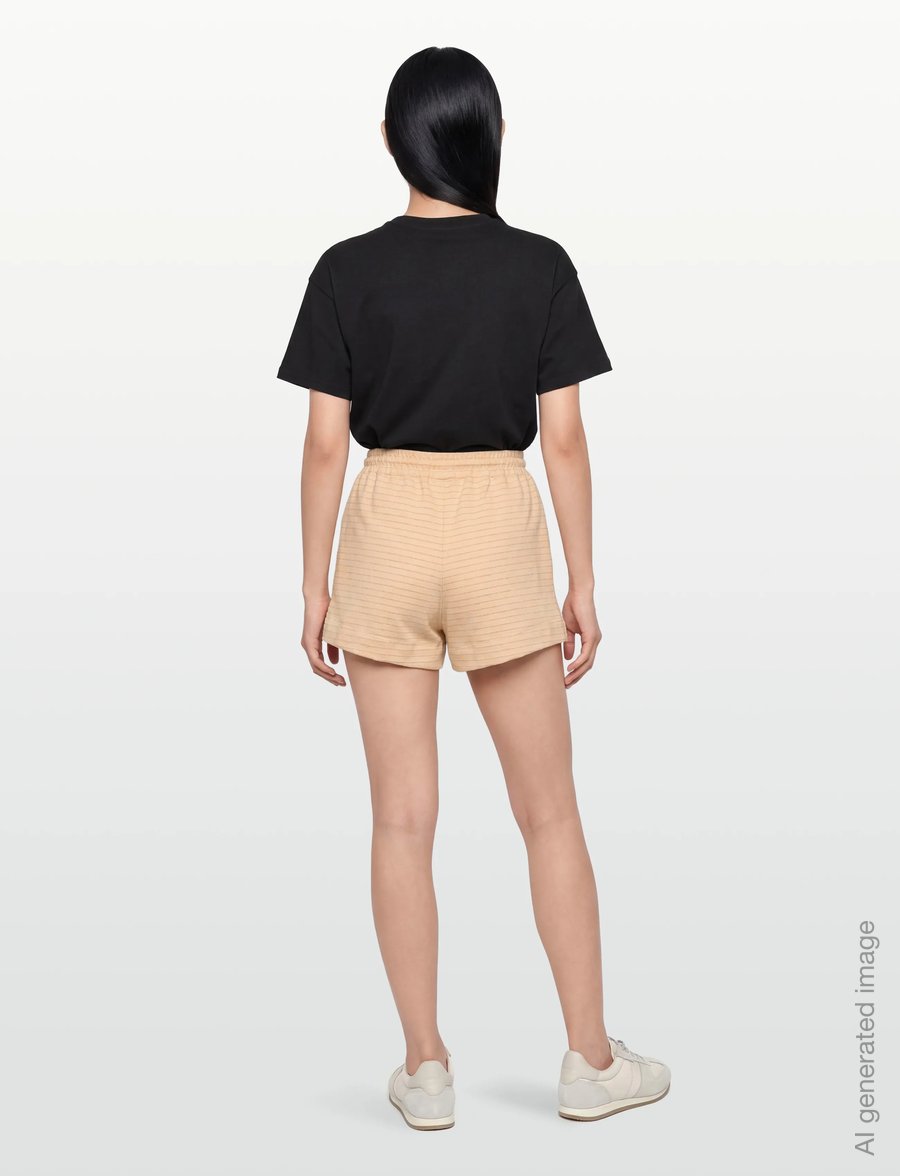 GANNI - Drawstring Shorts - sweatshorts - brazilian sand - 4