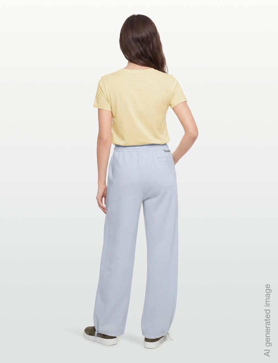 GANNI - Isoli Mid Waist Straight Leg Sweatpants - hverdags stil - heather - 4